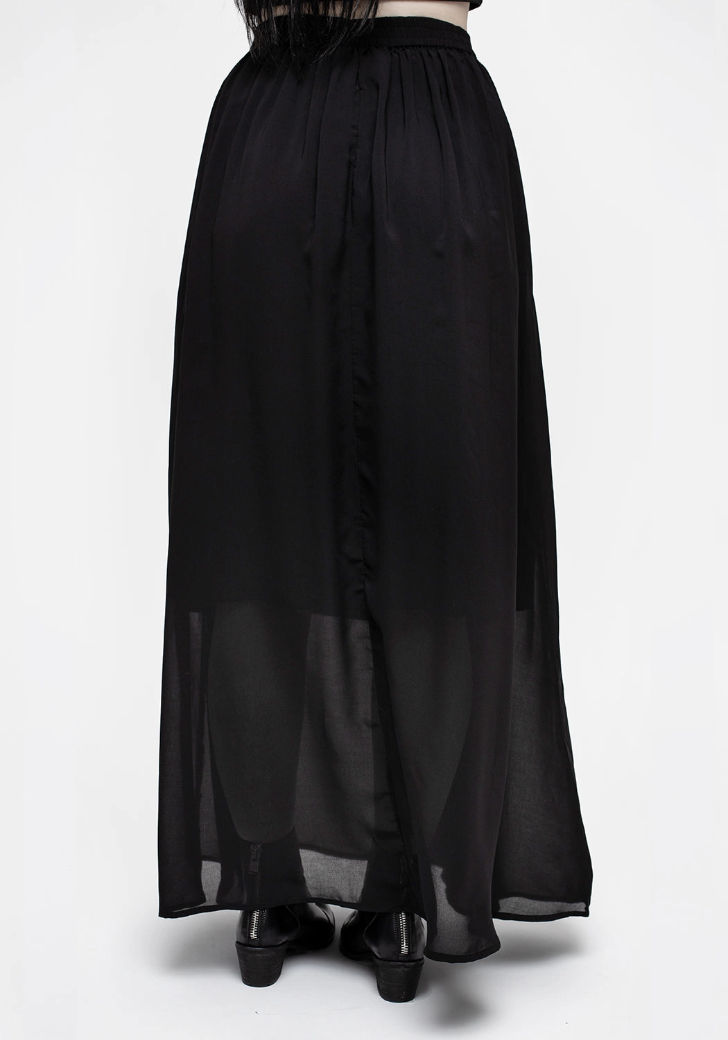Hygienic Coating Breathable fabric Eris Lace Up Maxi Skirt
