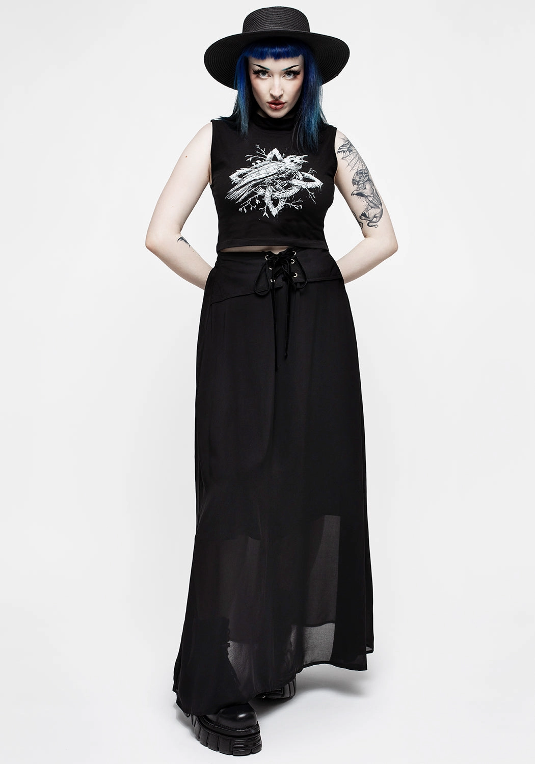 Trendy Outfit Resort Vacation Eris Lace Up Maxi Skirt