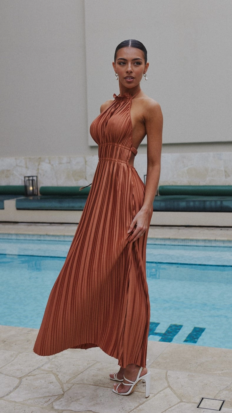 Frances Maxi Dress - Rust Smart Style