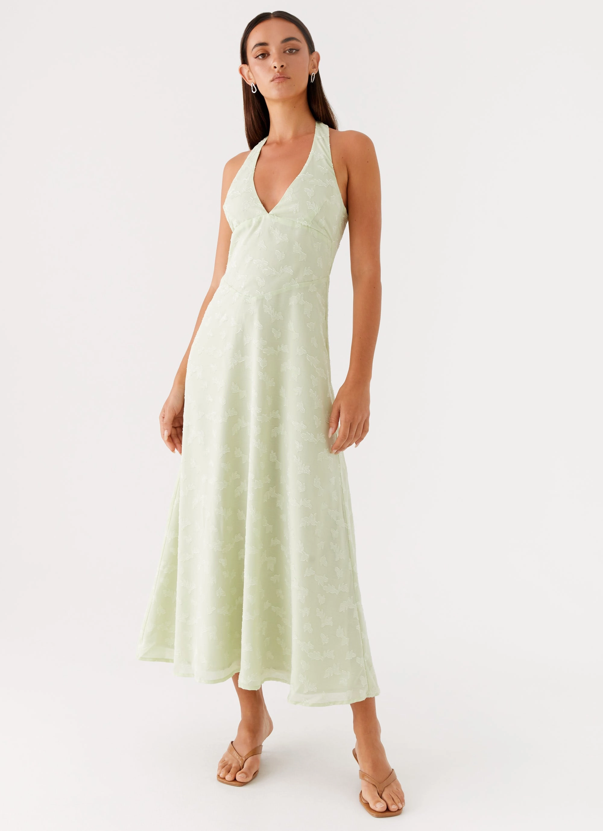 Francesca Midi Dress - Sage Flattering Cut Wear