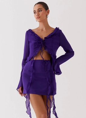 My Favourite Part Mini Skirt - Violet Blogger Favorite