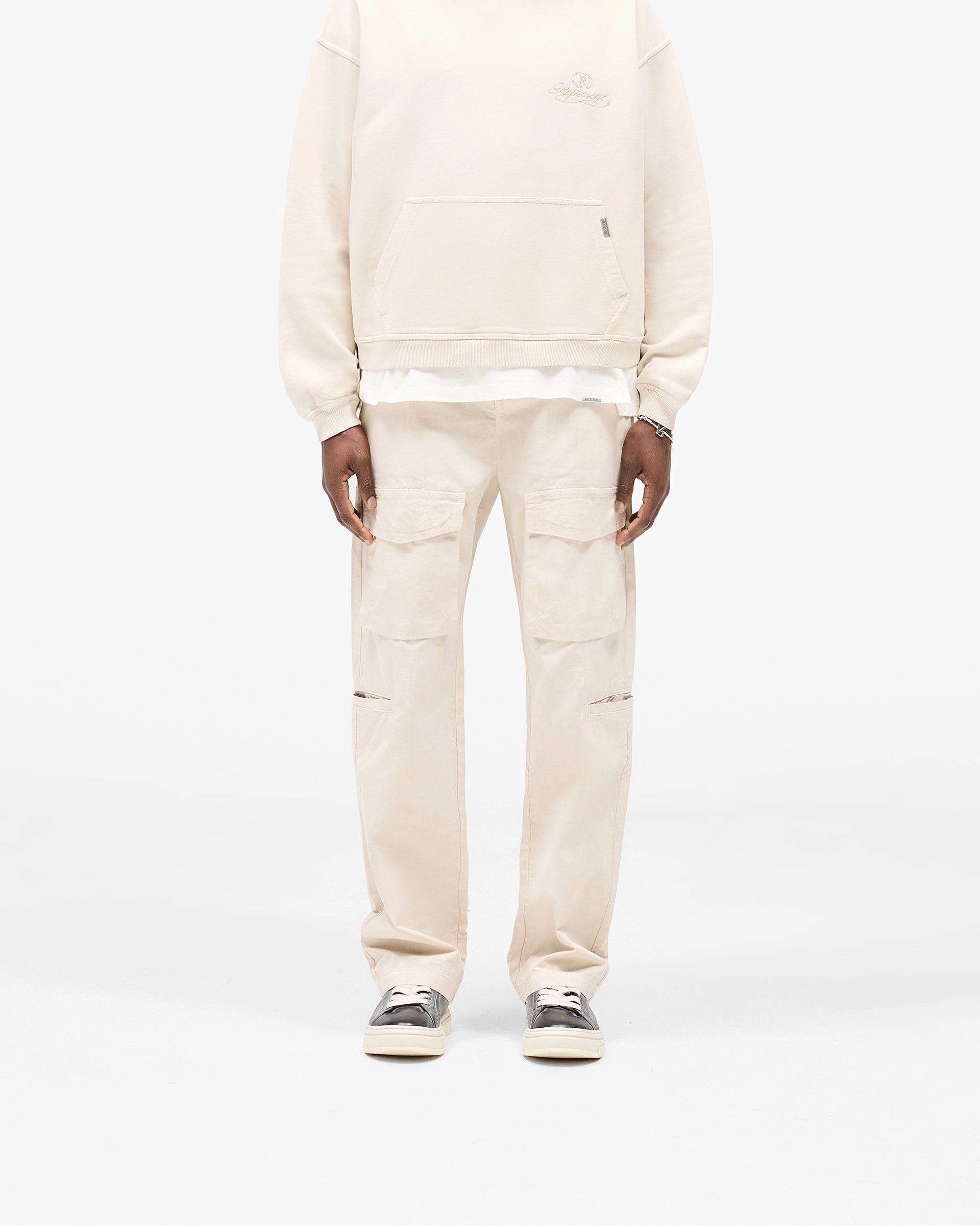 FlexibleStretchWeave Casual Active Wear Front Pocket Cargo Pant - Champagne