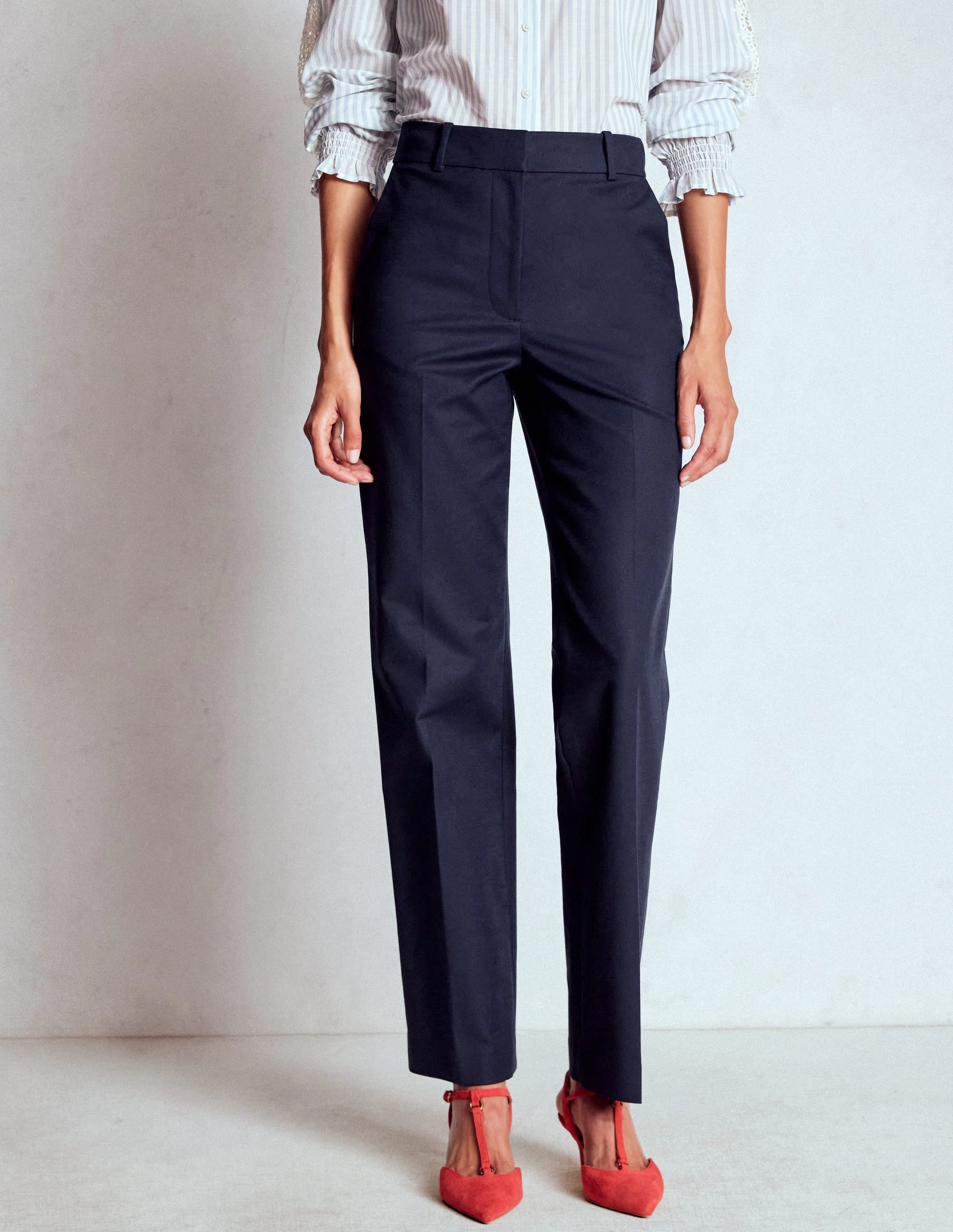 Full Length Canonbury Trousers-Navy Comfy Wardrobe