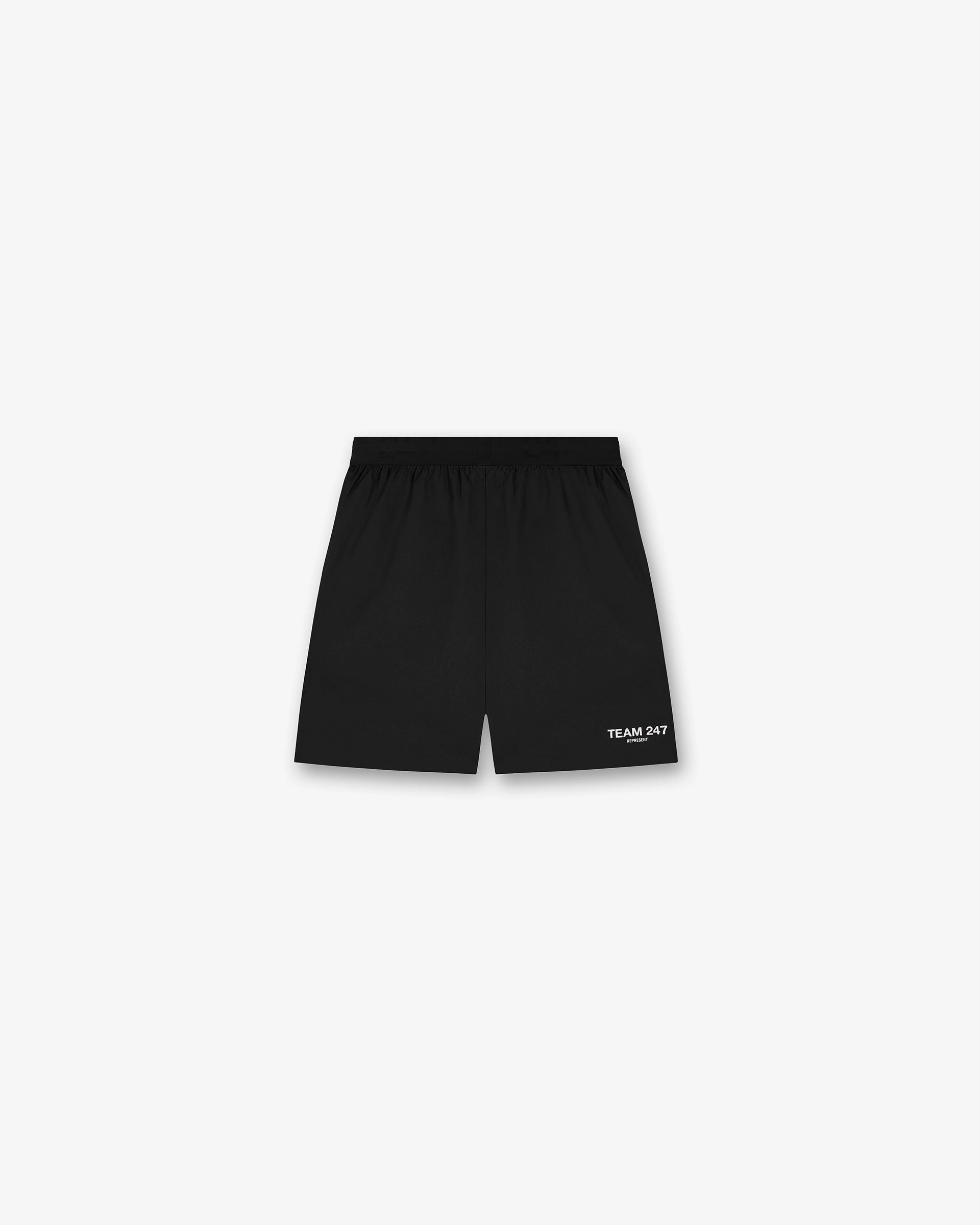 Eco Friendly Material Coastal Style Team 247 Fused Shorts - Black