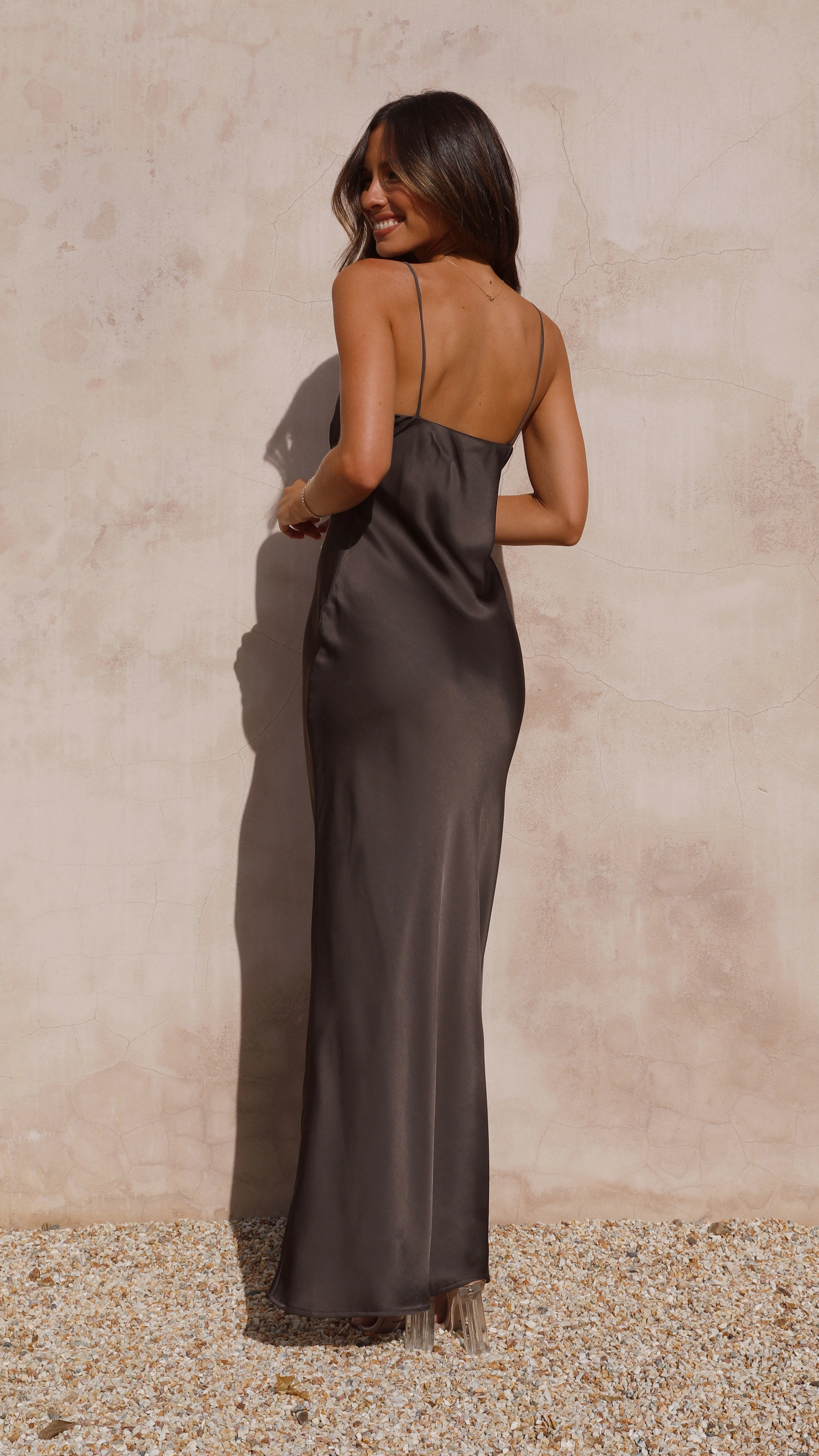 Ziah Maxi Dress - Espresso Travel-Essential
