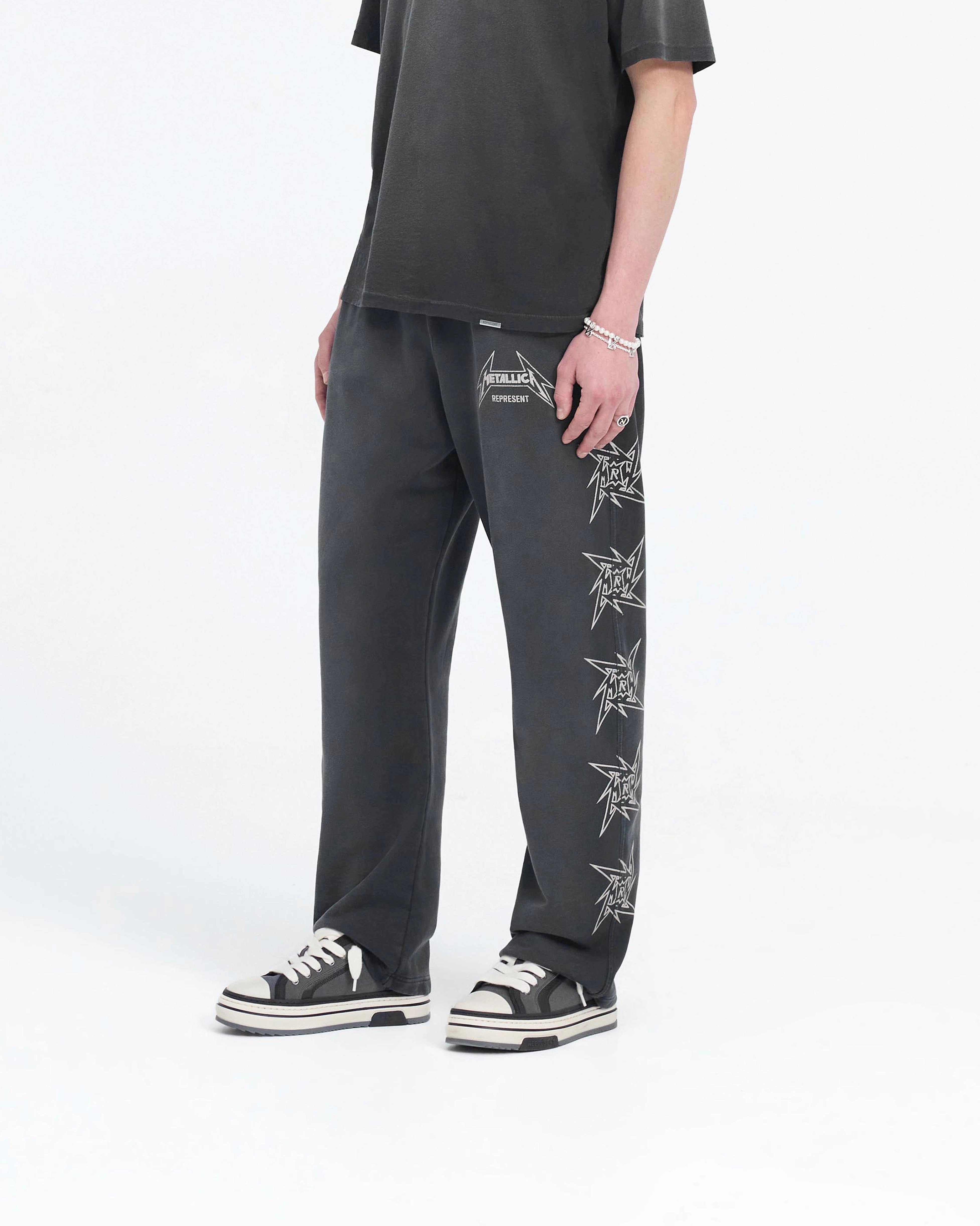 Represent X Metallica Local Crew Sweatpant - Stained Black All Fit