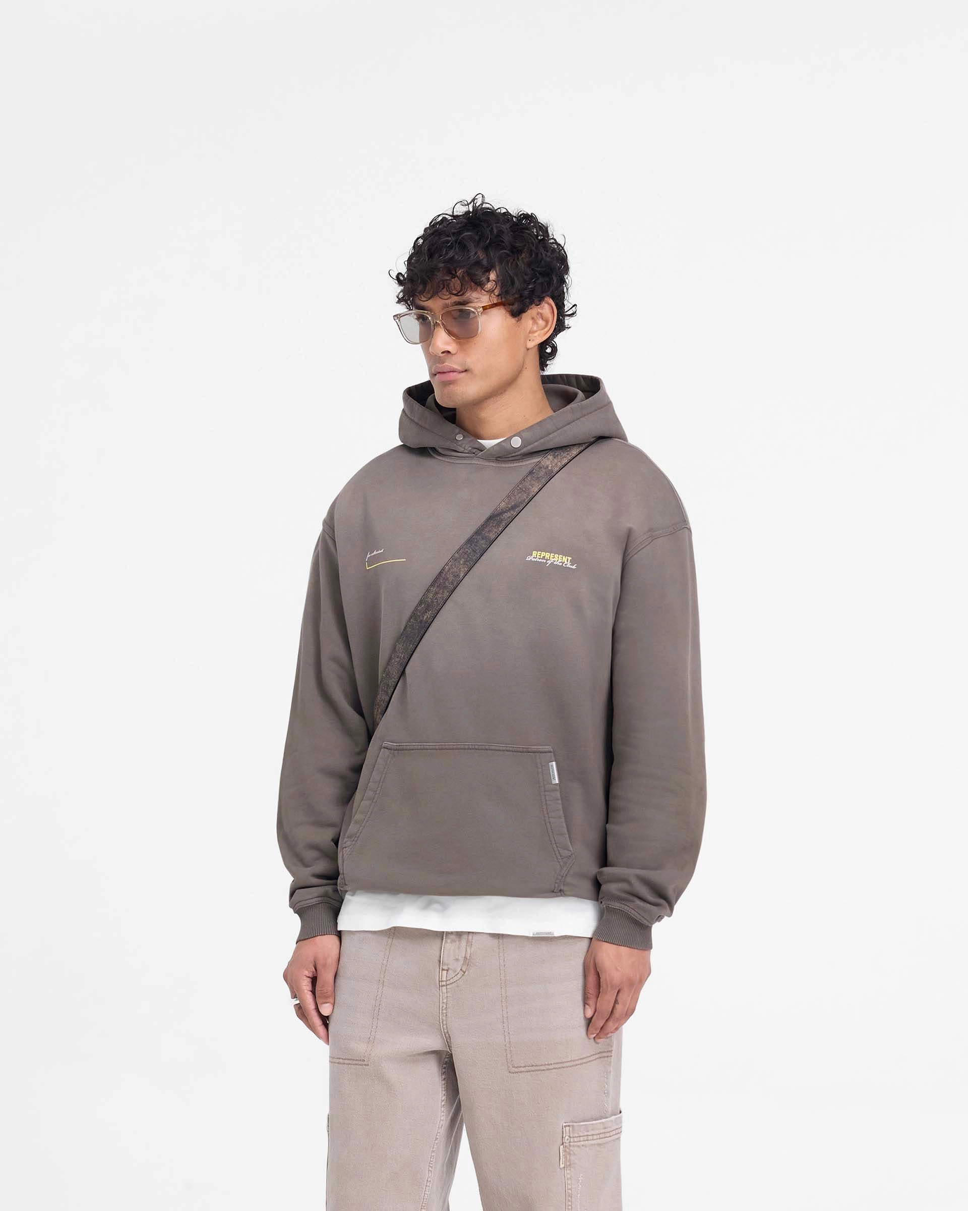 Thermal Lined Patron Of The Club Hoodie - Washed Olive