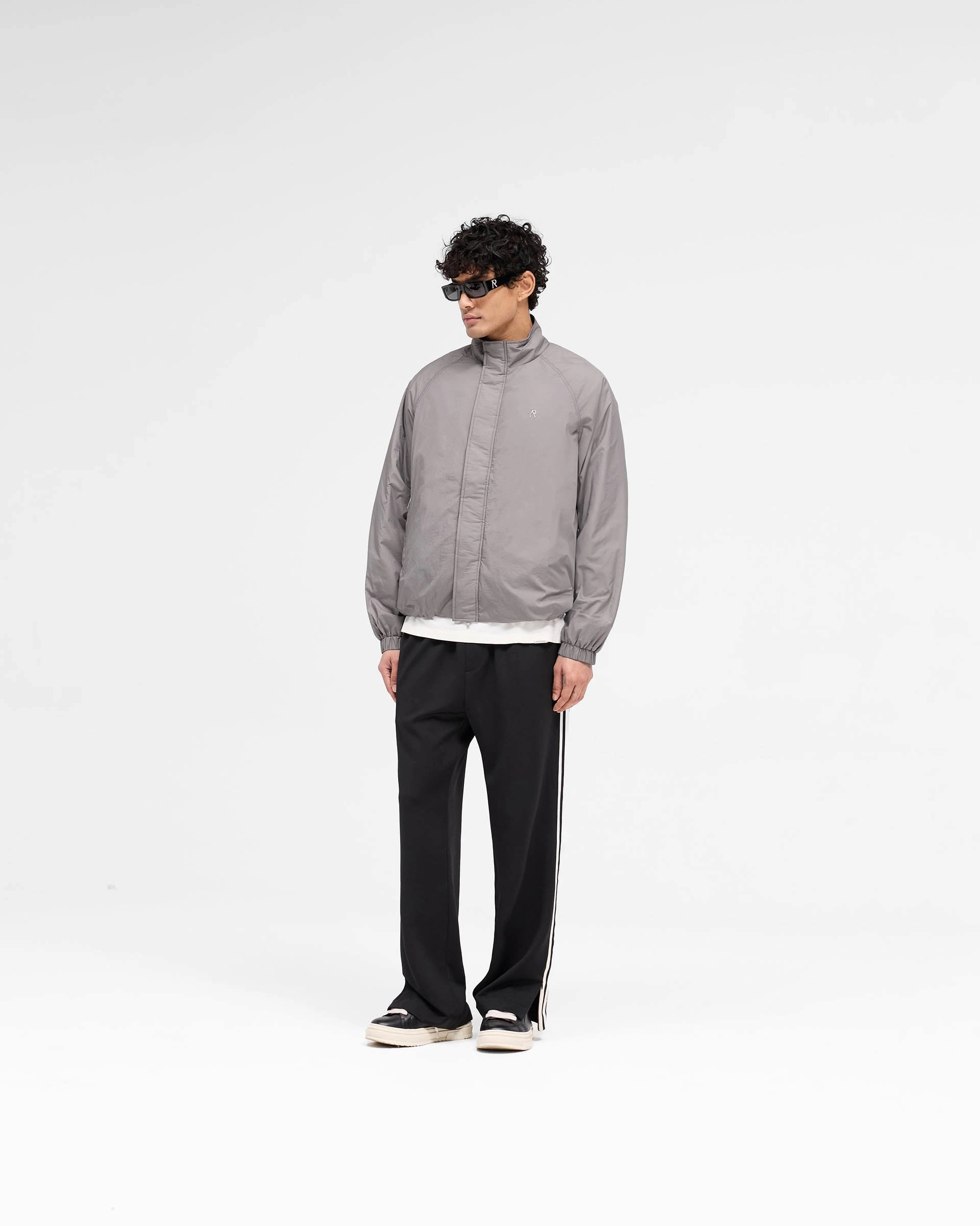 Funnel Neck Jacket - Stone Wrinkle Free Material All Ground