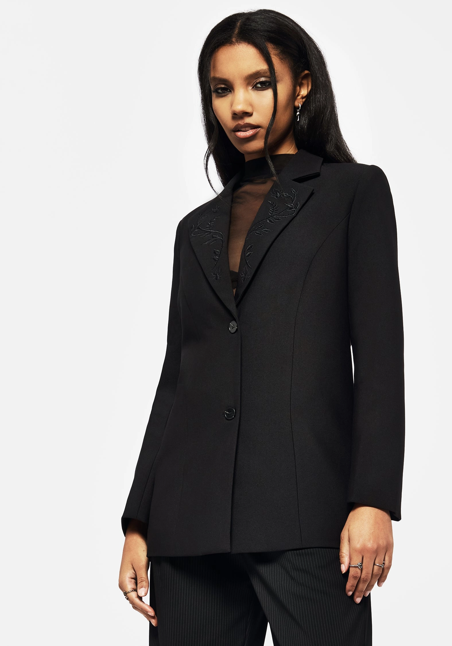 Funnelweb Embroidered Relaxed Blazer Recycled materials Reinforced Seams