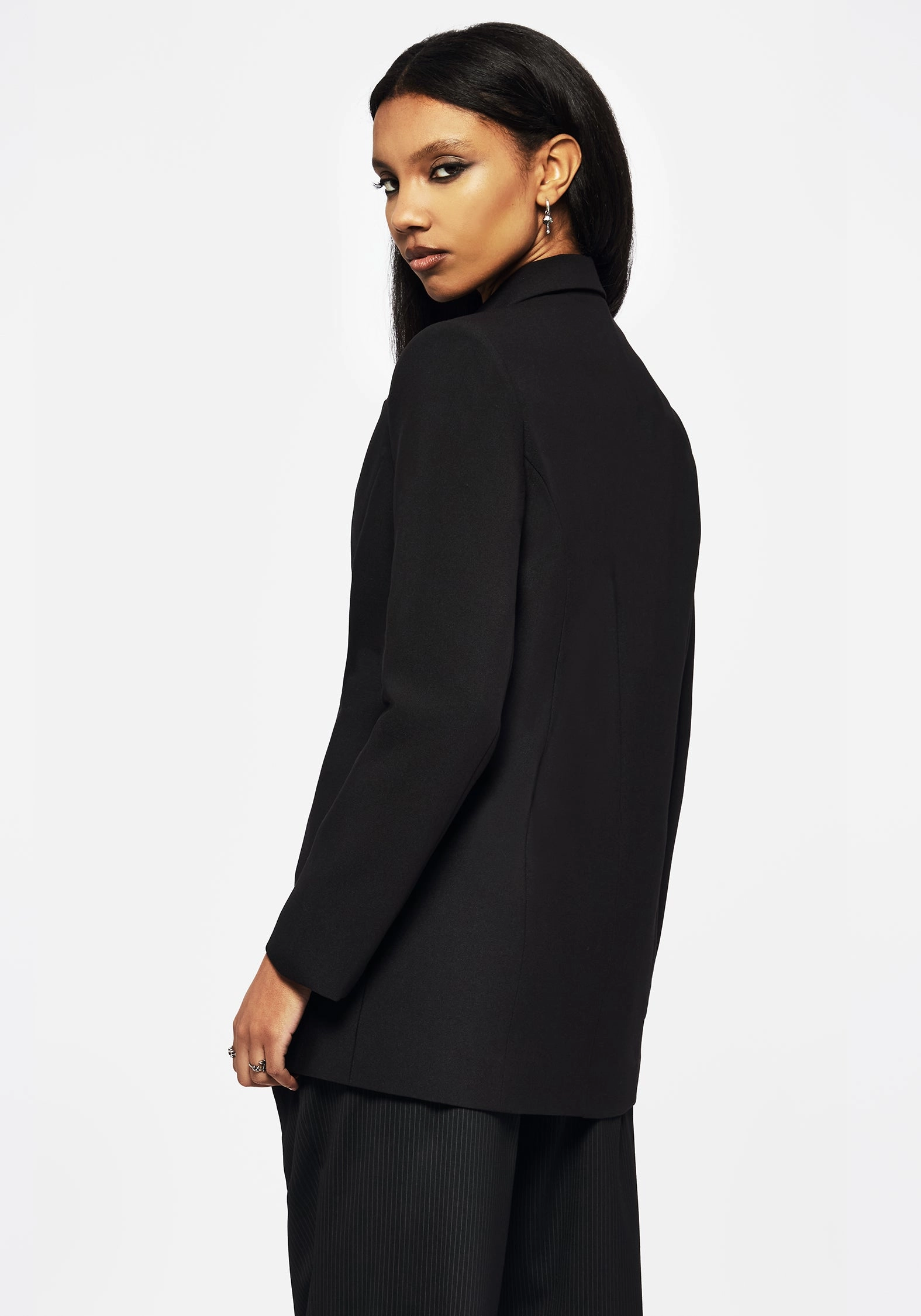 Funnelweb Embroidered Relaxed Blazer Elastic hem Multi Directional Stretch