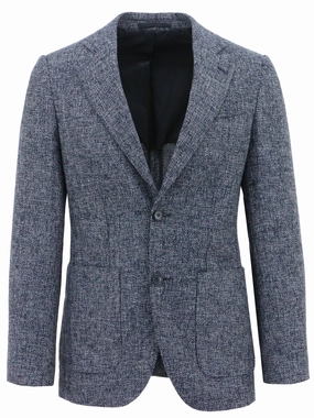 Genoa Buggy Blue Tweed Sports Jacket Practical Everyday Fit Winter Layering Piece