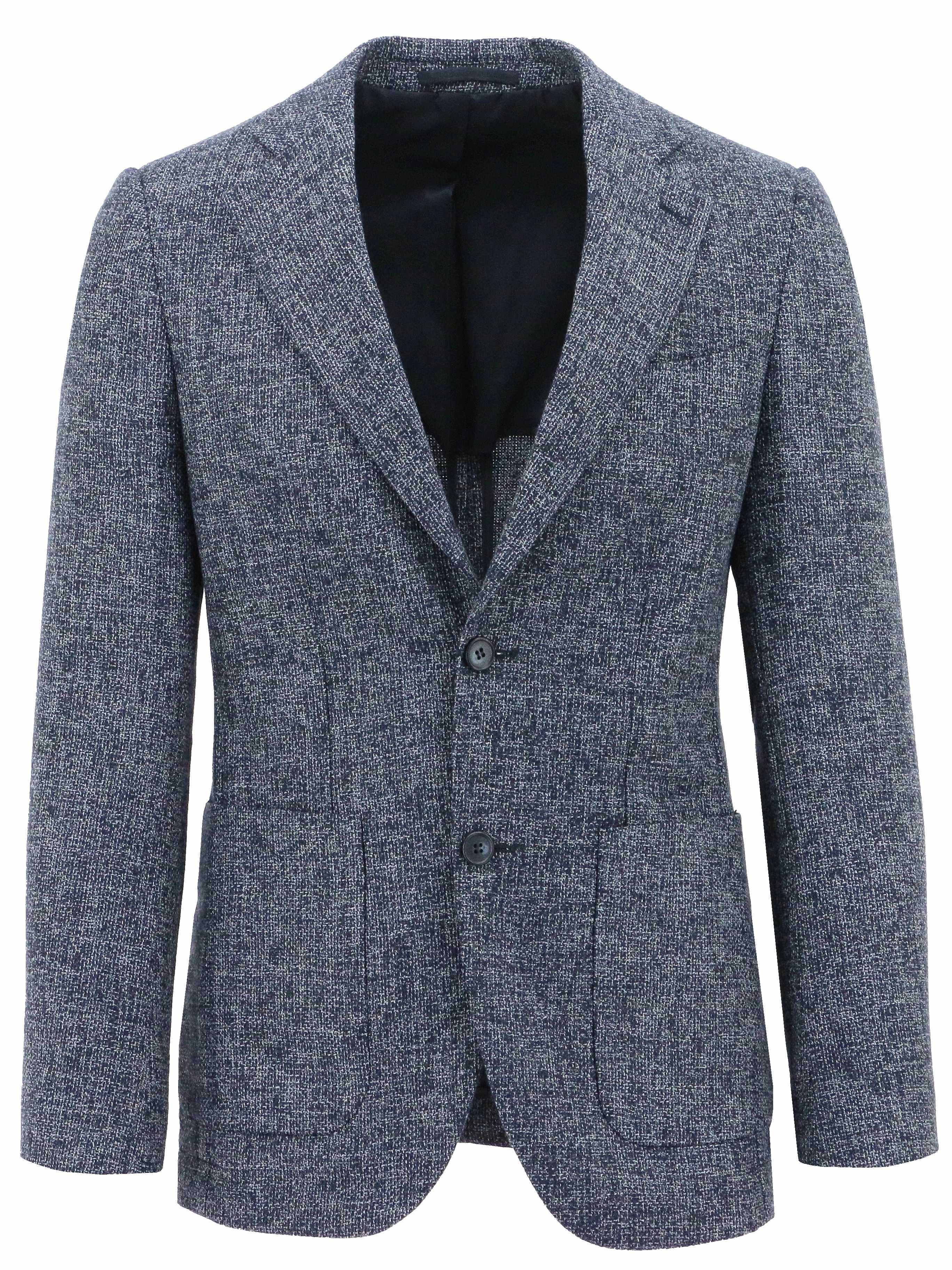 Genoa Buggy Blue Tweed Sports Jacket Double layer fabric Reinforced Shoulders