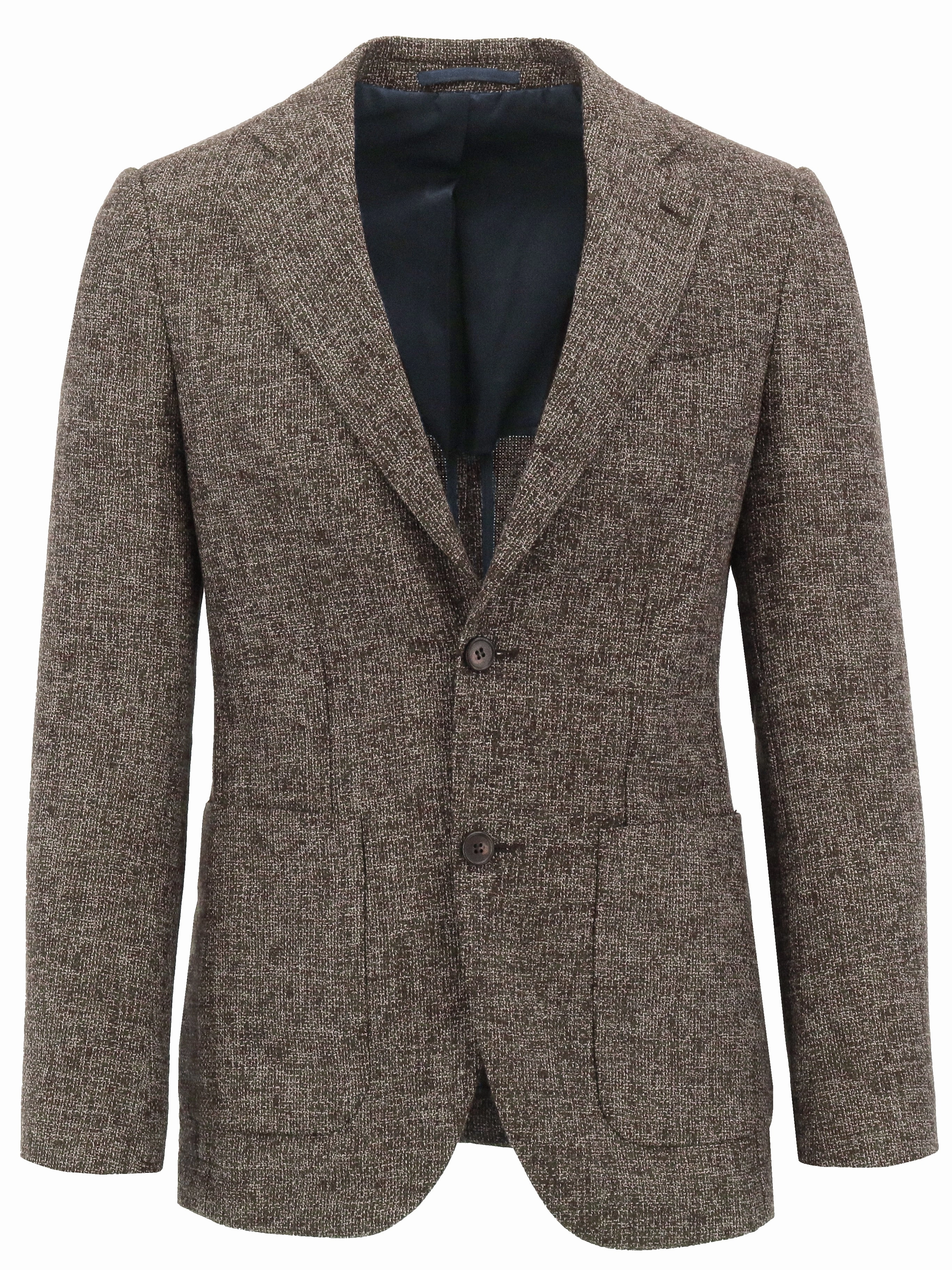 Light Pack Option BreathableLining Genoa Buggy Brown Tweed Sports Jacket