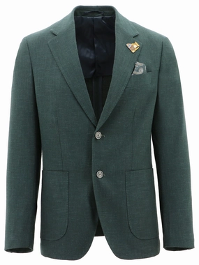 Genoa Buggy Green Sports Jacket Rubberized Zippers
