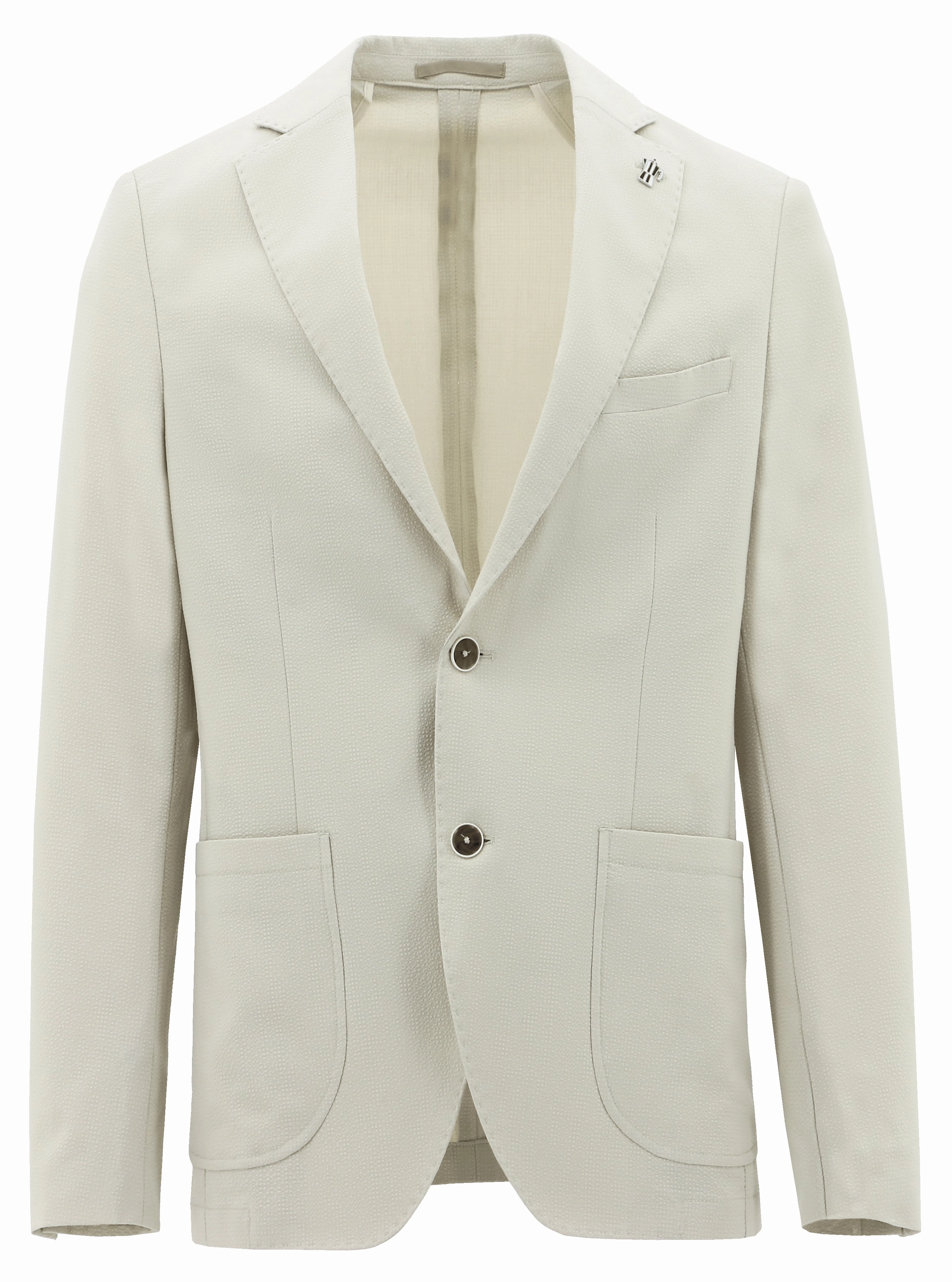 Genoa Cream Sports Jacket Belted Waist Slip Resistant Grip
