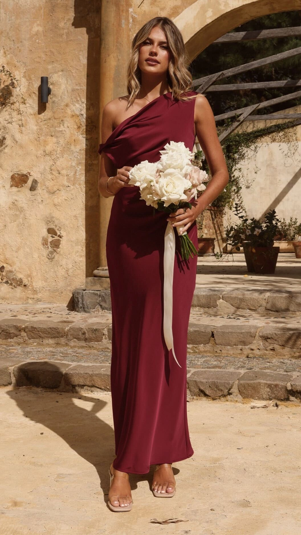 Gigi Maxi Dress - Wine Fashionable Layers