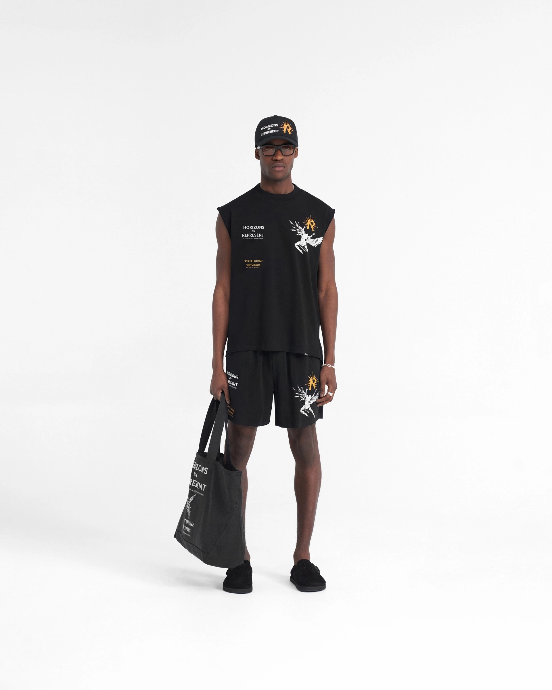 Clean Mood Camouflage Style Icarus Short - Black