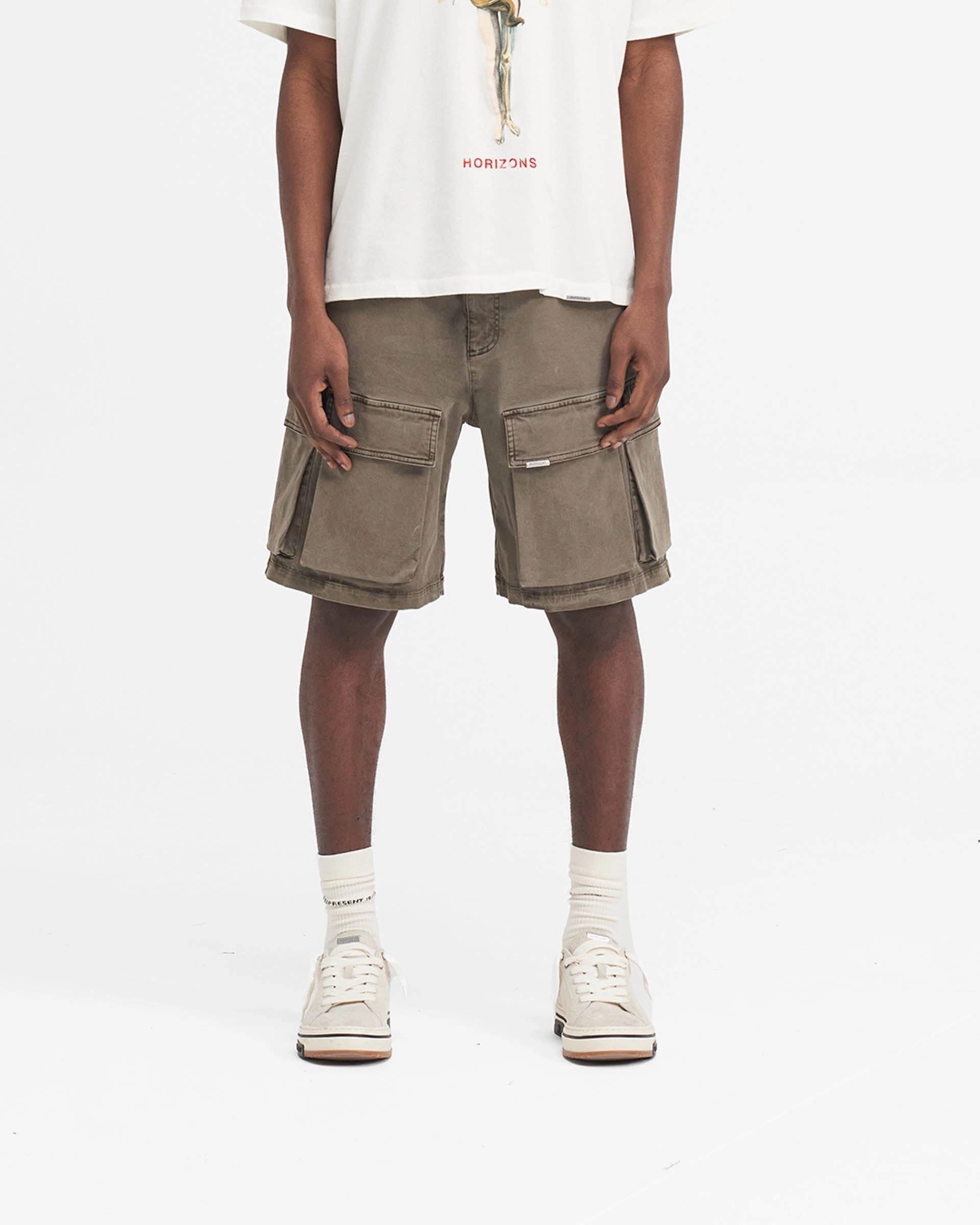 Washed Cargo Short - Dawn Easy Stretch Fit Sport Mood