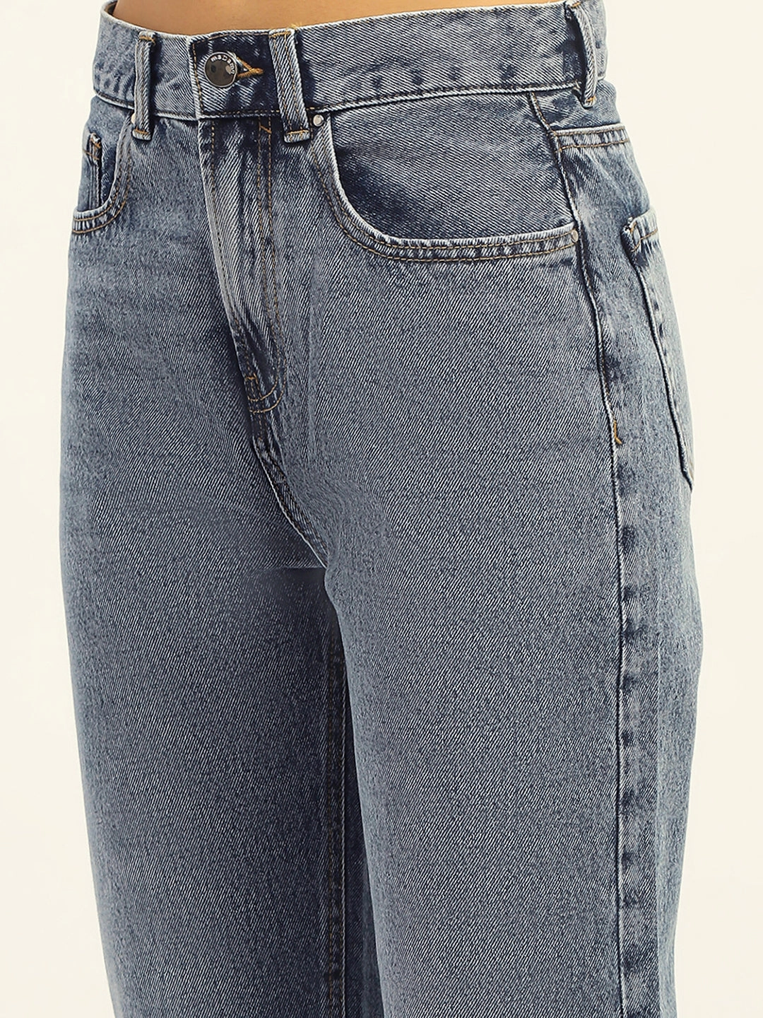 Weekend Warrior Festival Outfit Smooth Functional Style Madame Blue Boyfriend Fit Cotton Denim