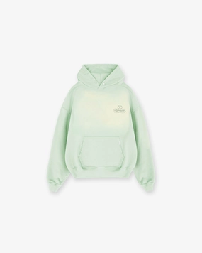 Grand Vintage Hoodie - Washed Sage stretchy texture