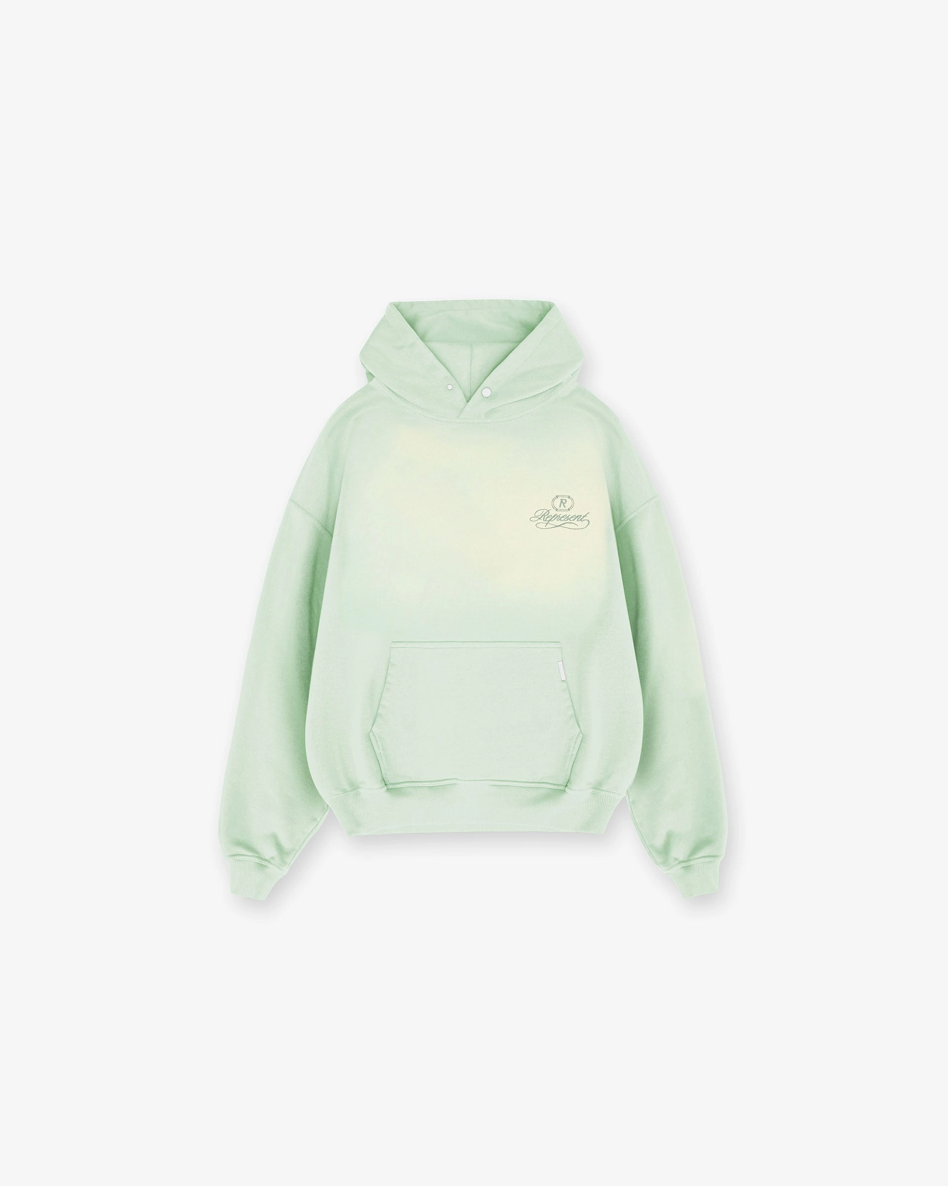Grand Vintage Hoodie - Washed Sage stretchy texture