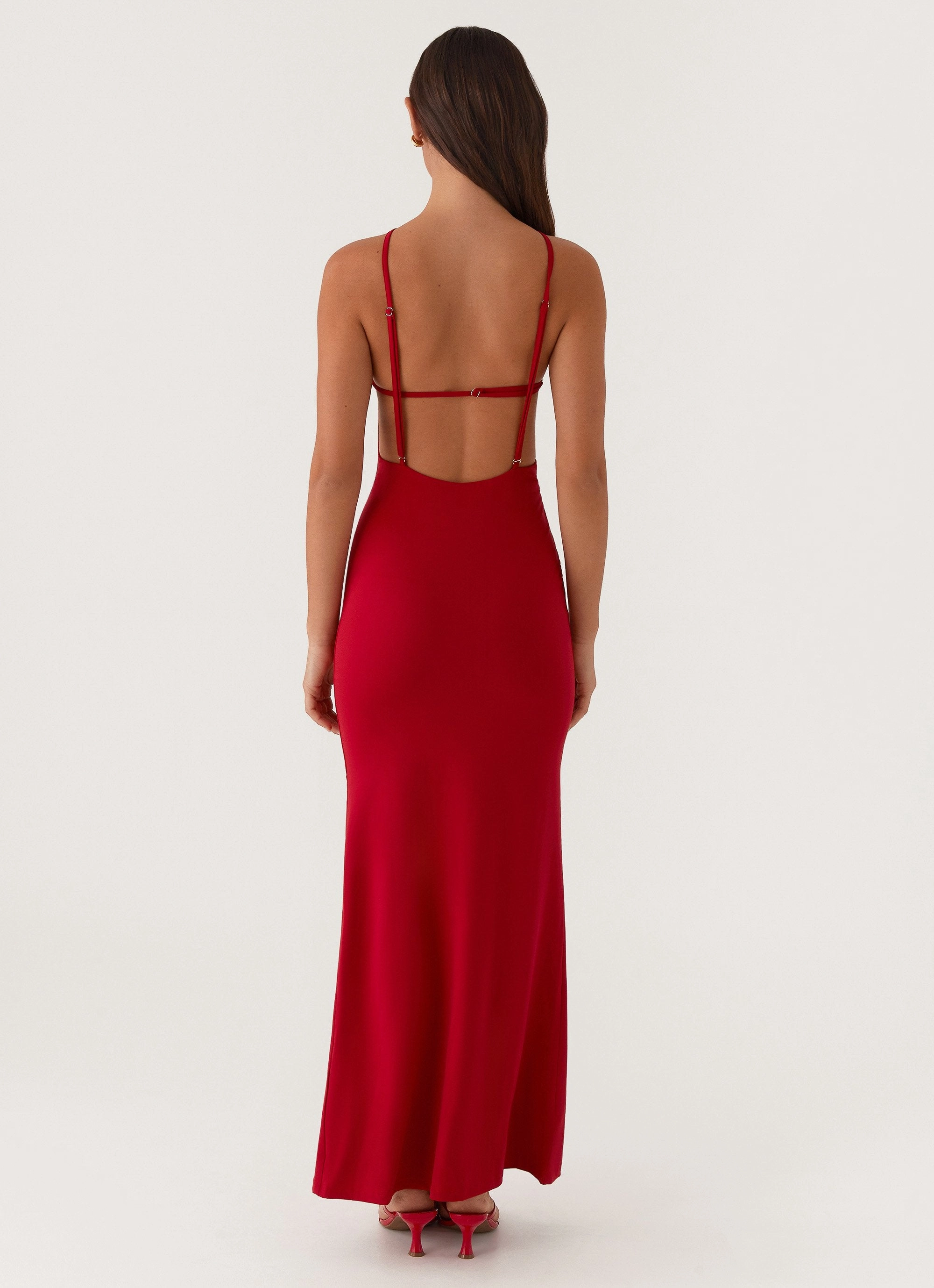 Grow Together Maxi Dress - Red Fitted Style Perfect Fit Wear