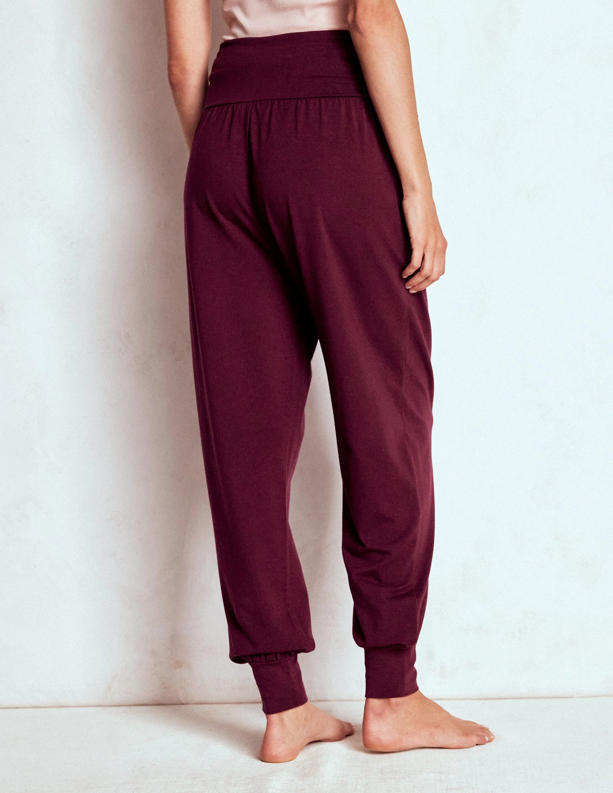 GussetedCrotch Hareem Jersey Joggers-Deep Wisteria
