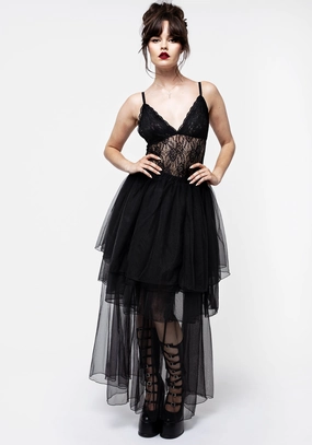 Headhunter Layered Tulle Maxi Skirt casual finish Maximalist look