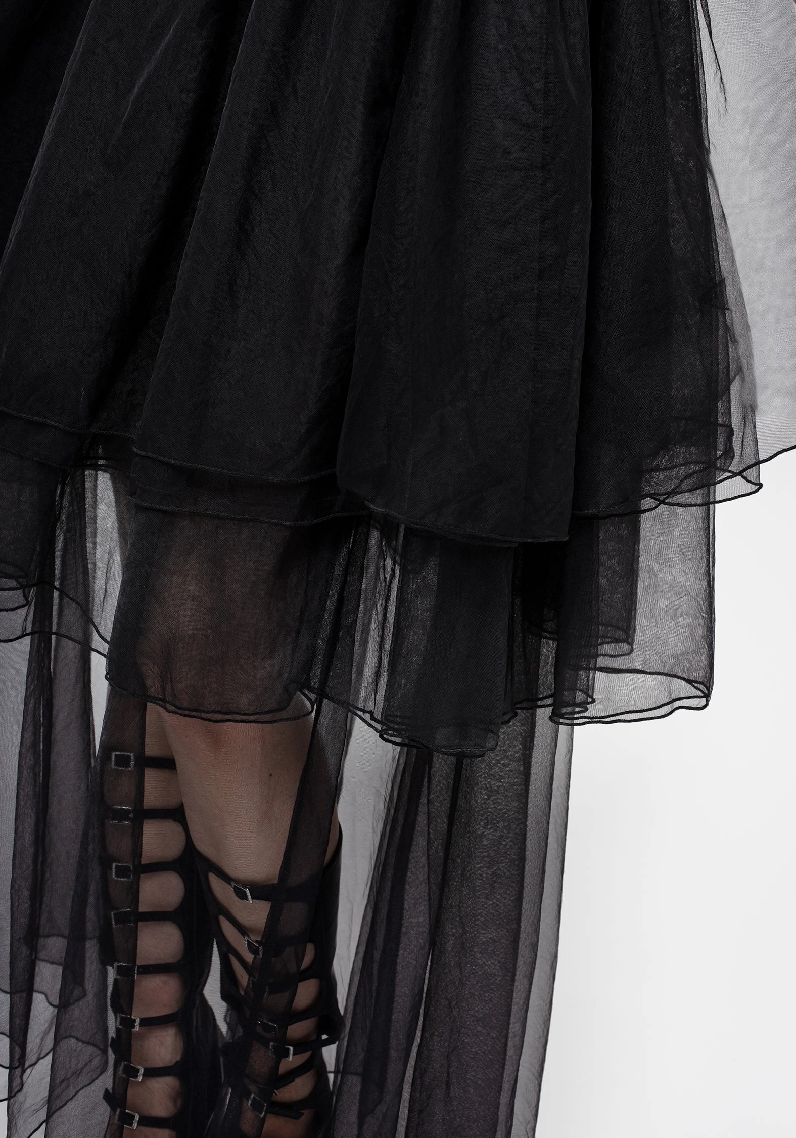 Headhunter Layered Tulle Maxi Skirt Semi Sheer Fresh Vibe