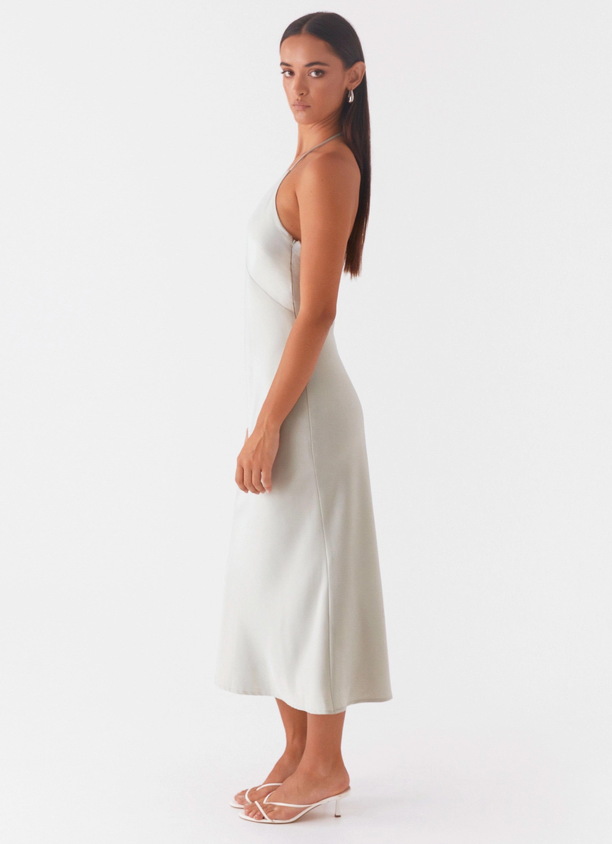 High Note Midi Dress - Sage Subtle Touch