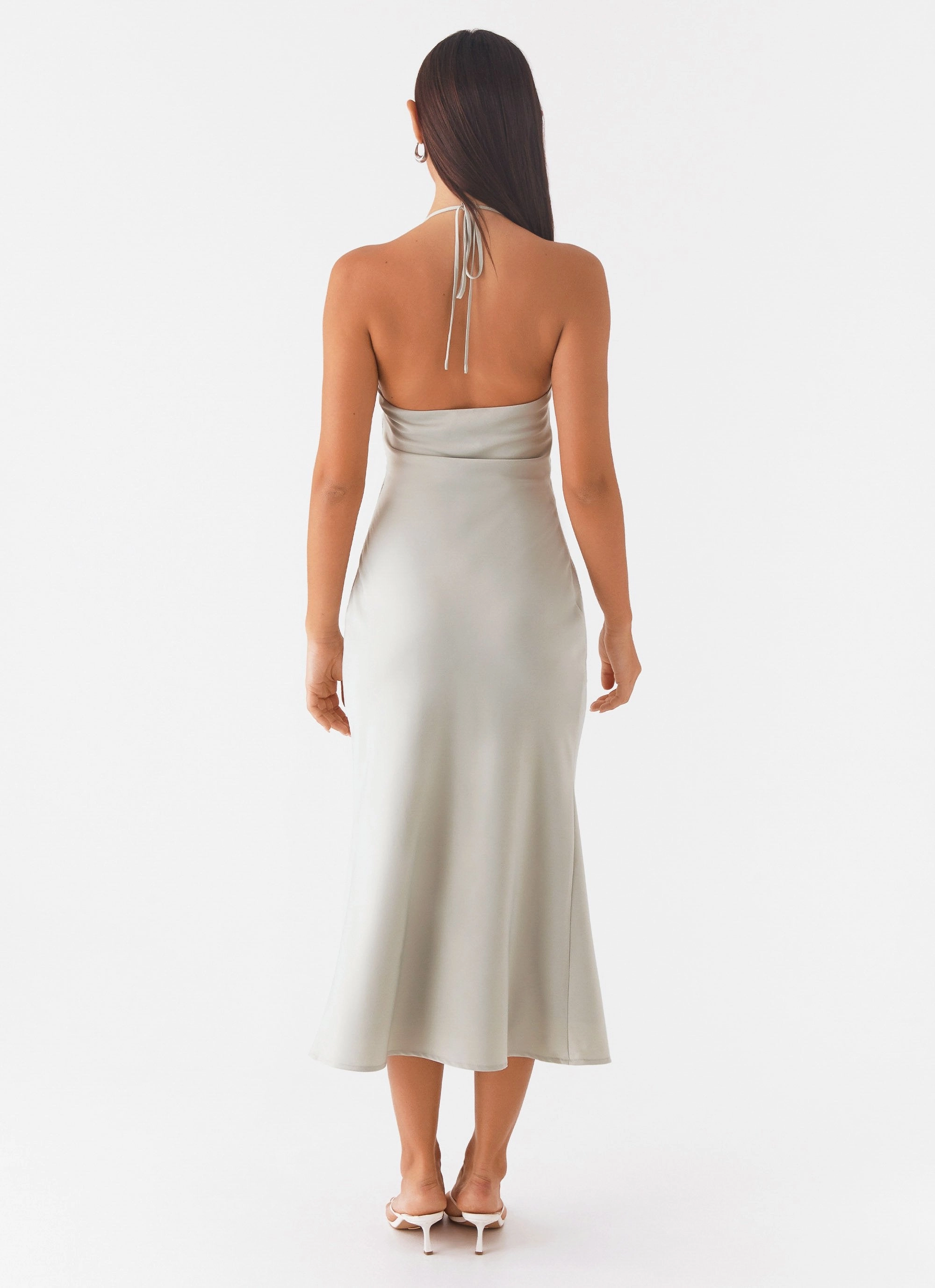 High Note Midi Dress - Sage Soft cotton dress Dry-Clean-Only