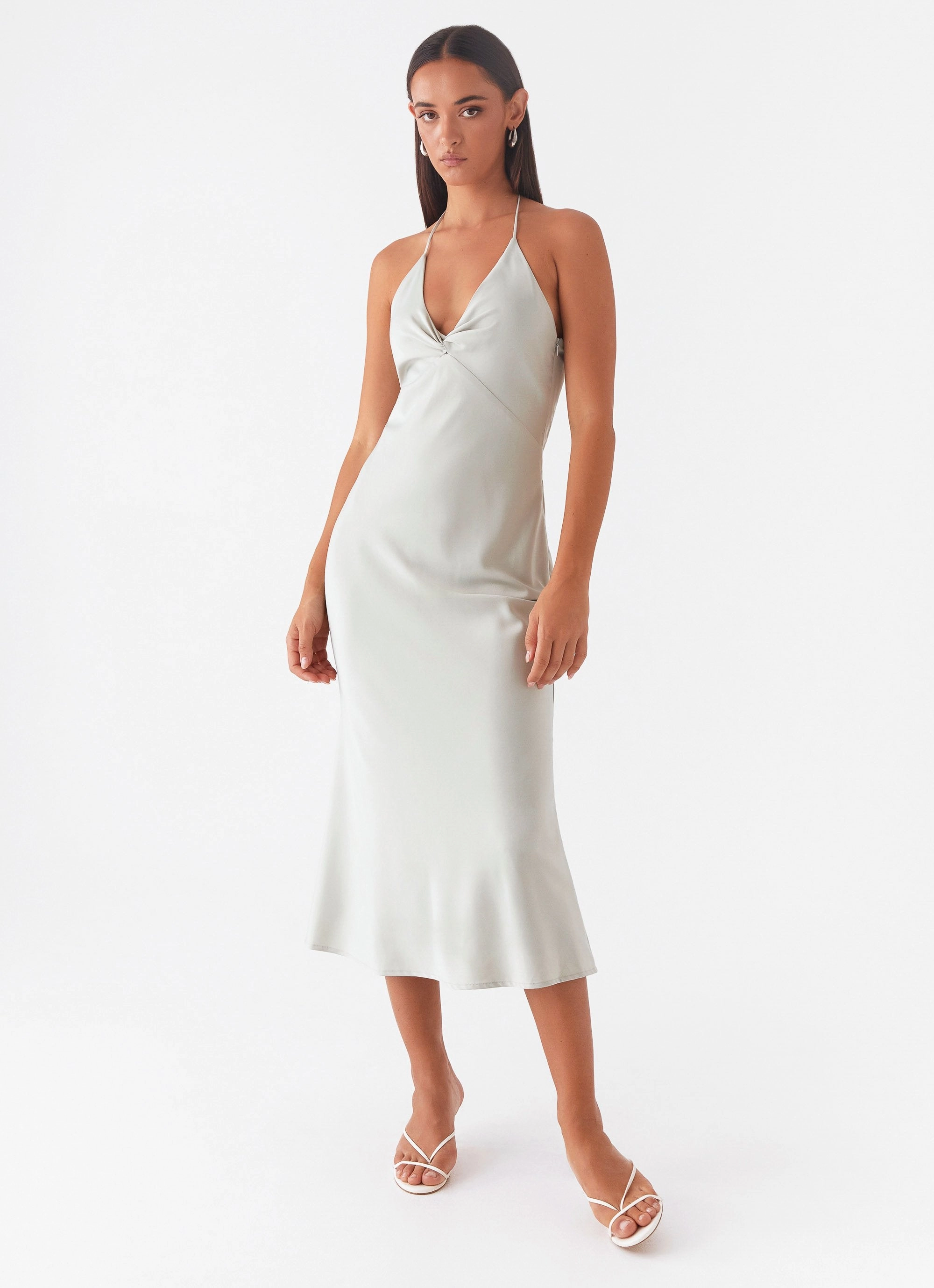 High Note Midi Dress - Sage Minimal Motion