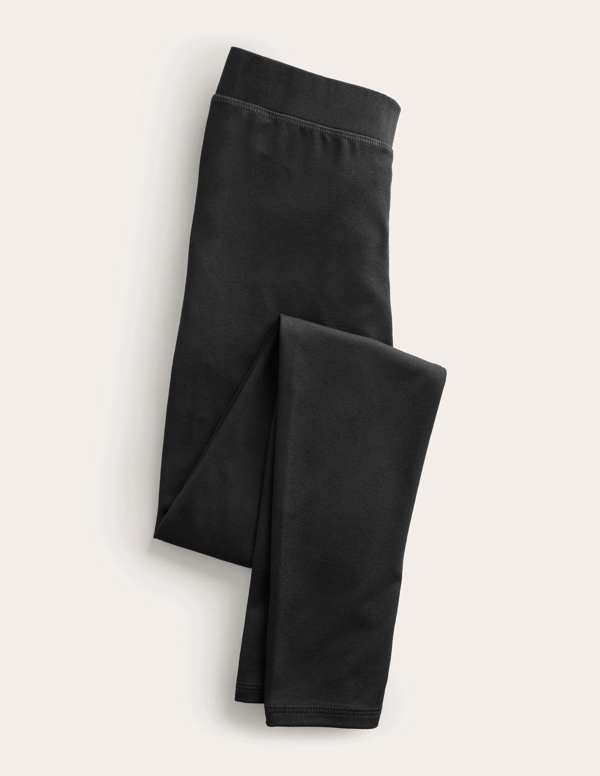 Daily Style High Rise Jersey Leggings-Black