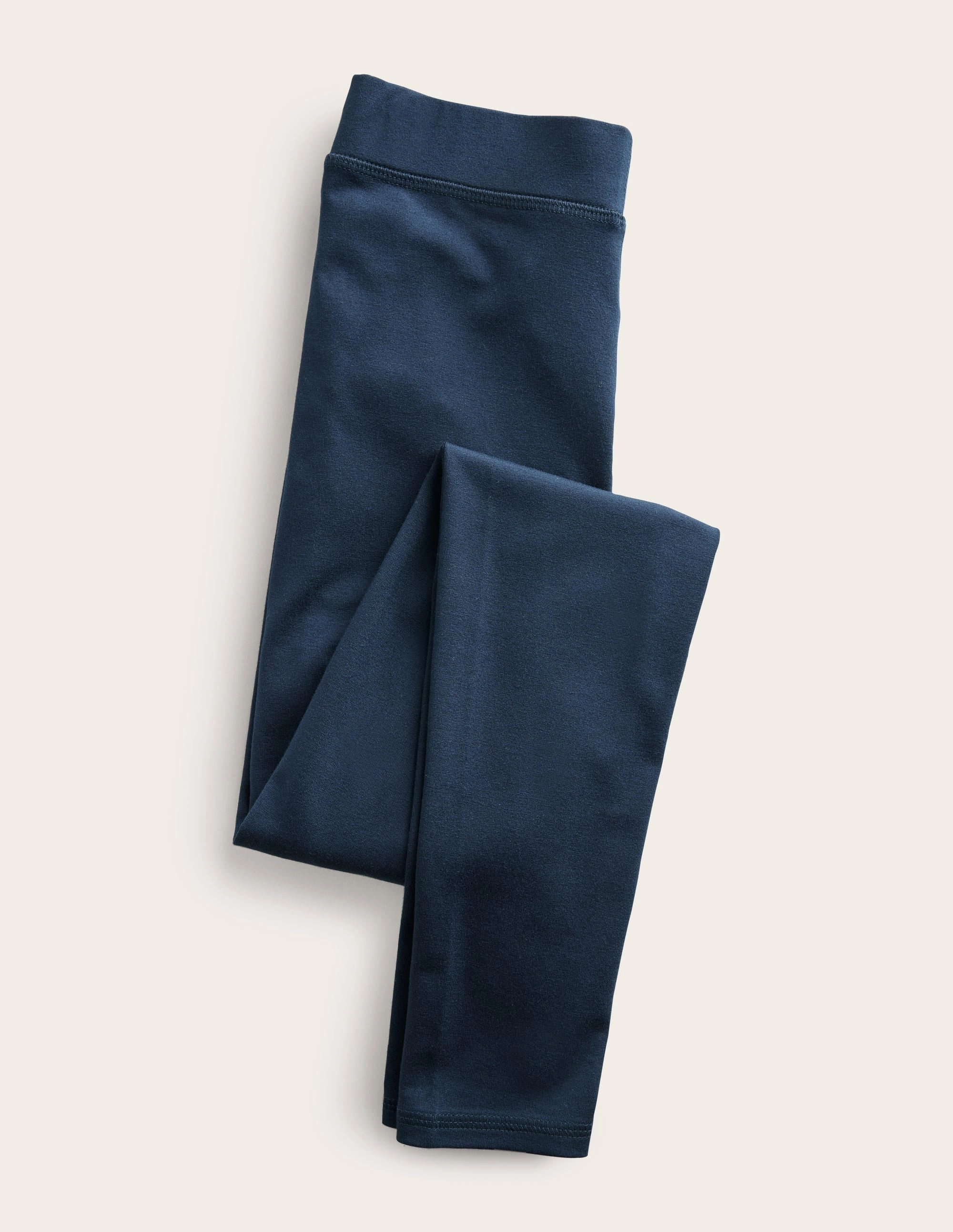 Performance Stretch High Rise Jersey Leggings-Navy