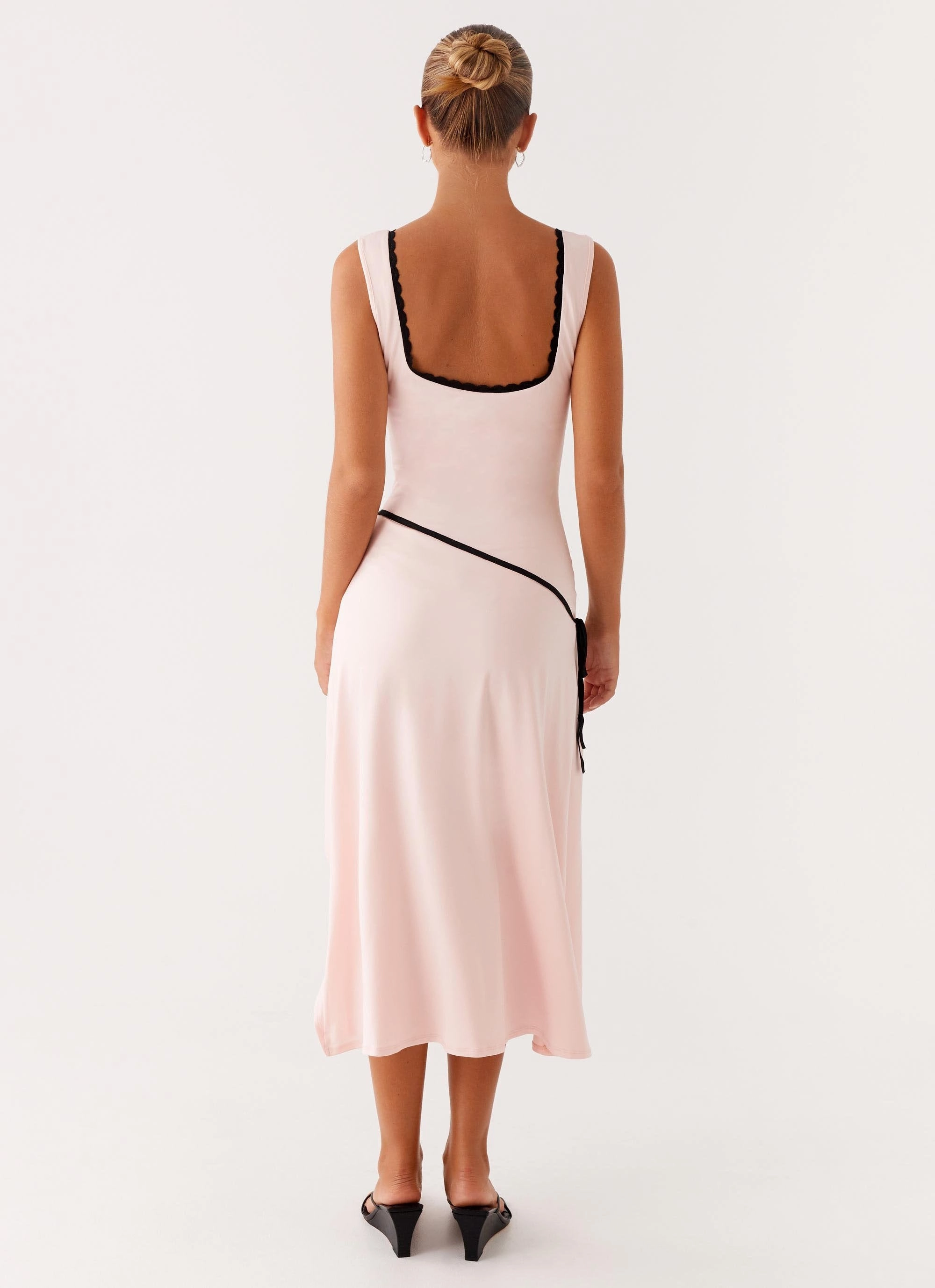 Lightweight Material Easy Comfort Darlene Midi Dress - Pink