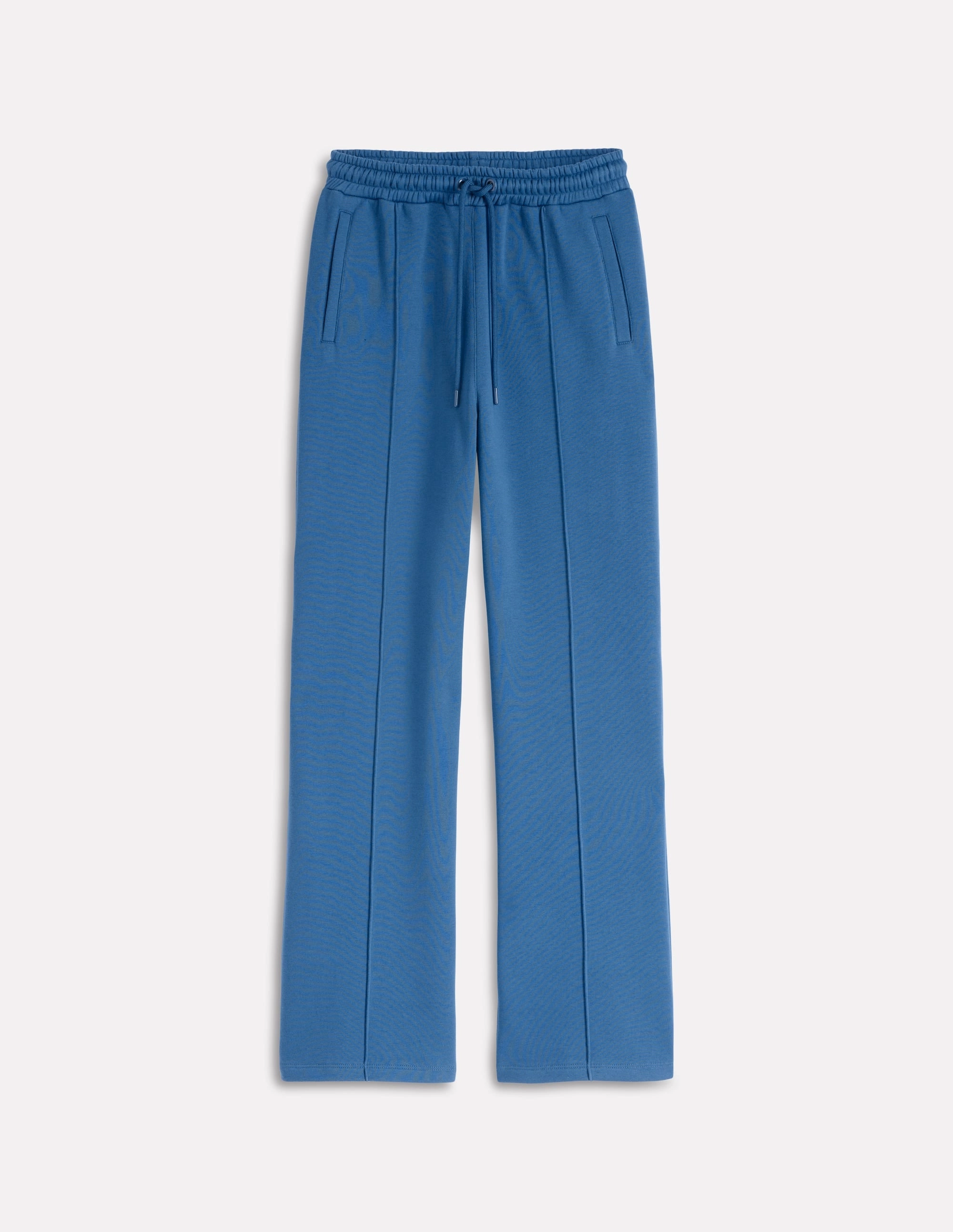 QuickReleaseBuckle Stretch Layer Fit Wide Leg Joggers-Tourmaline Blue