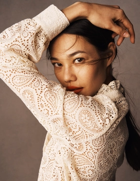 Sasha Lace Top-Ivory NoSlipSurface