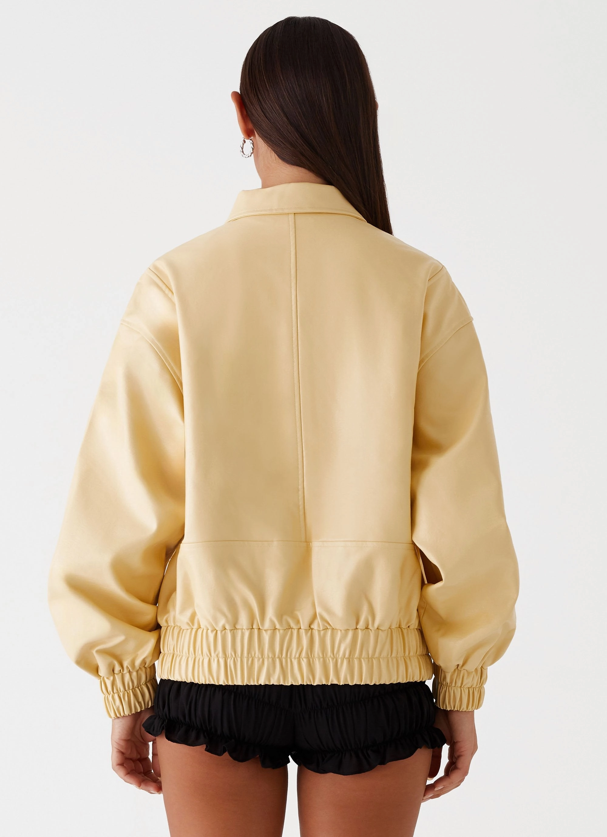 Holland Bomber Jacket - Yellow snag resistant Cashmere Blend