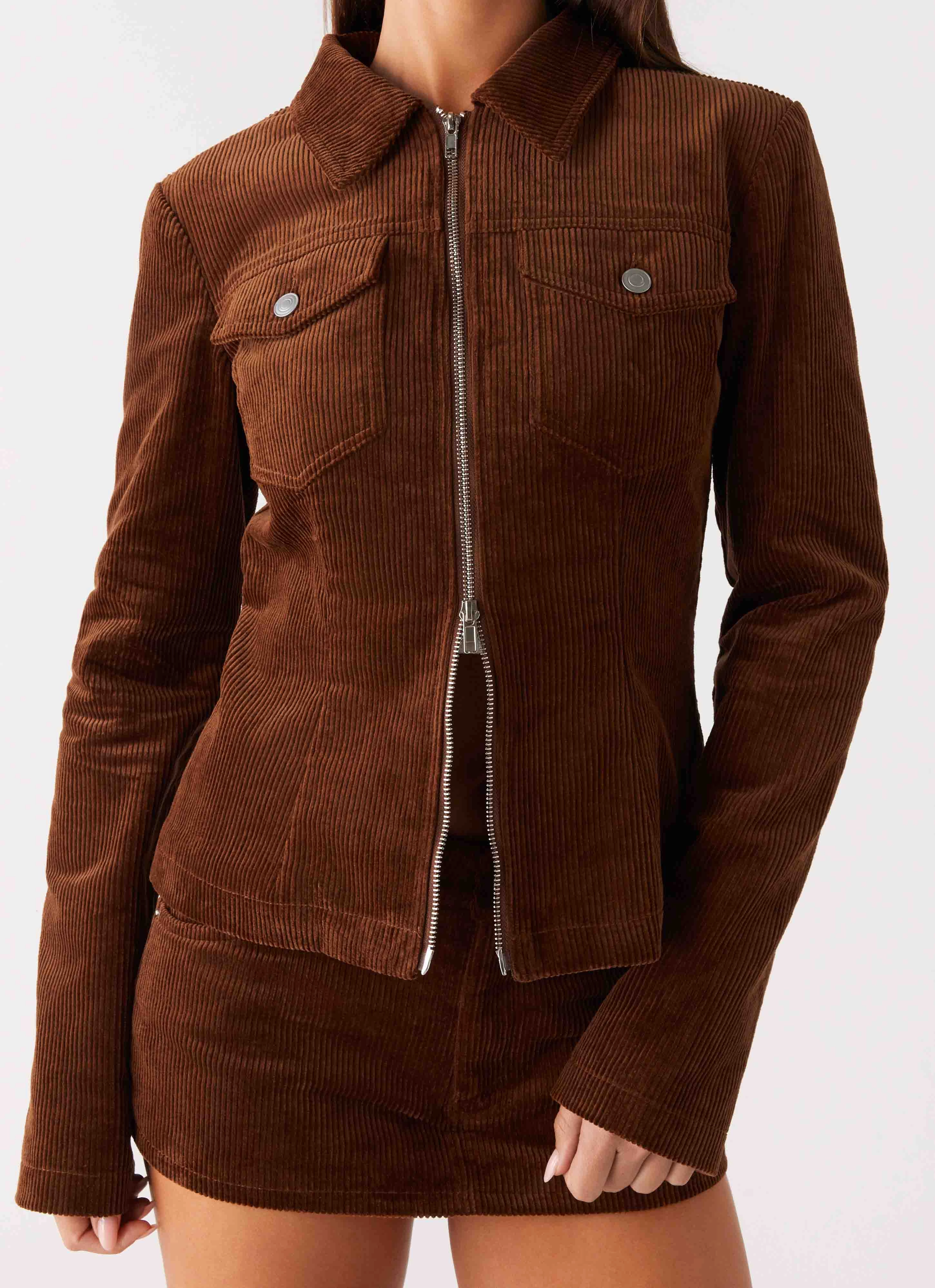 MultiLayerSystem Taliyah Cord Jacket - Walnut