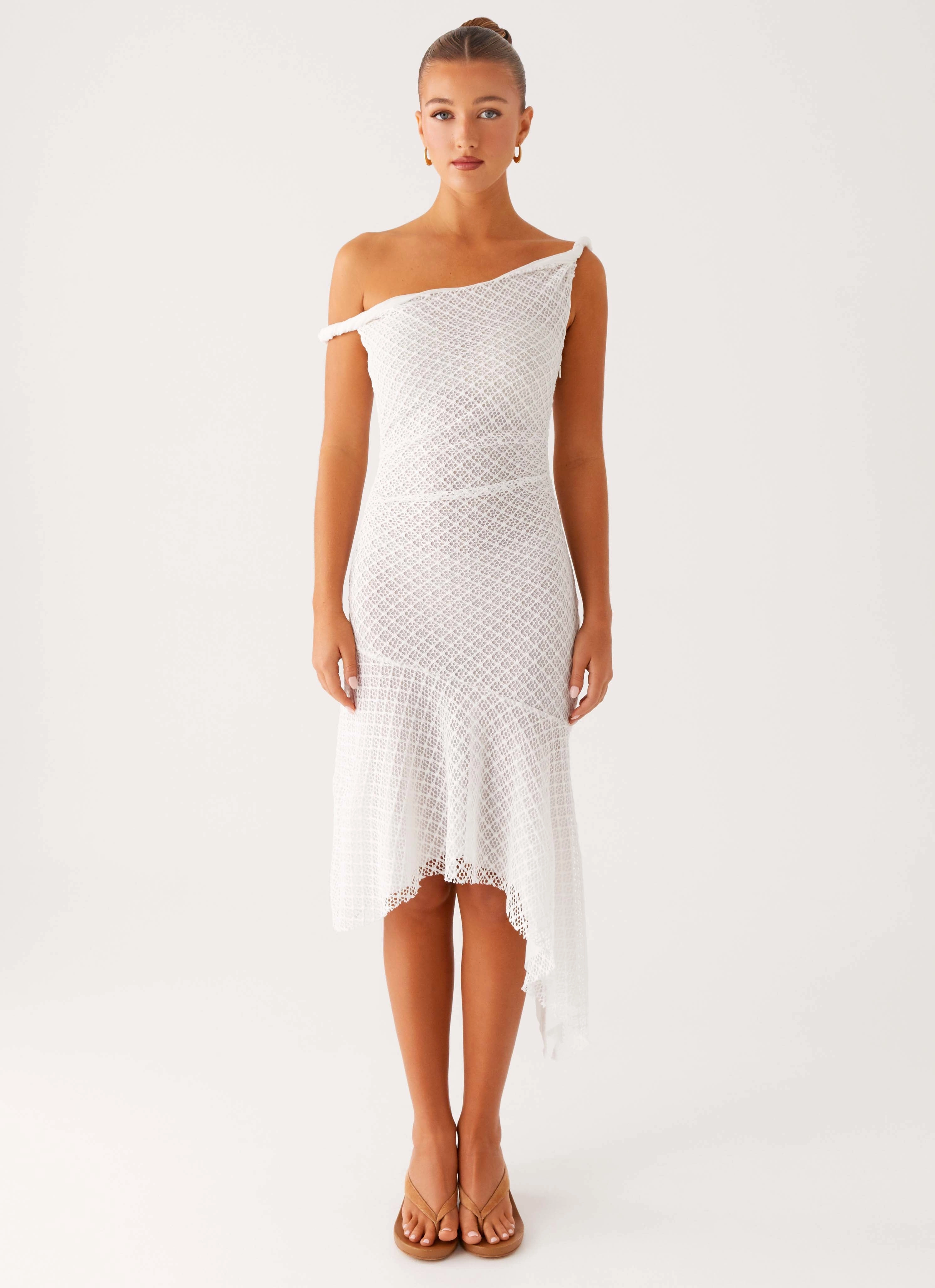 Gift-Worthy Huntah Midi Dress - Ivory