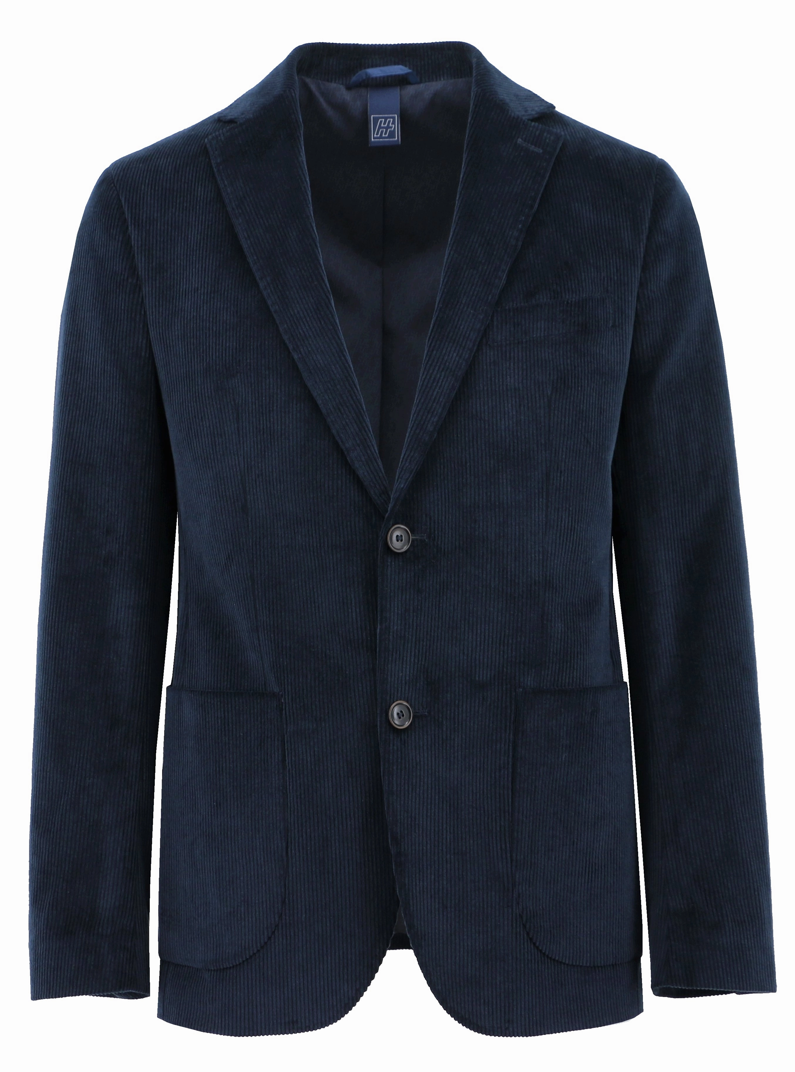 Reinforced Zippers Ultra Soft Brushed Interior Hvar Navy Corduroy Sports Jacket