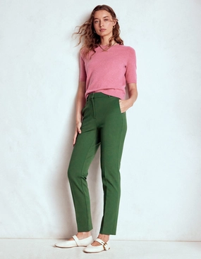 Highgate Ponte Trousers-Hunter Green Functional Design Versatile Comfort Wear