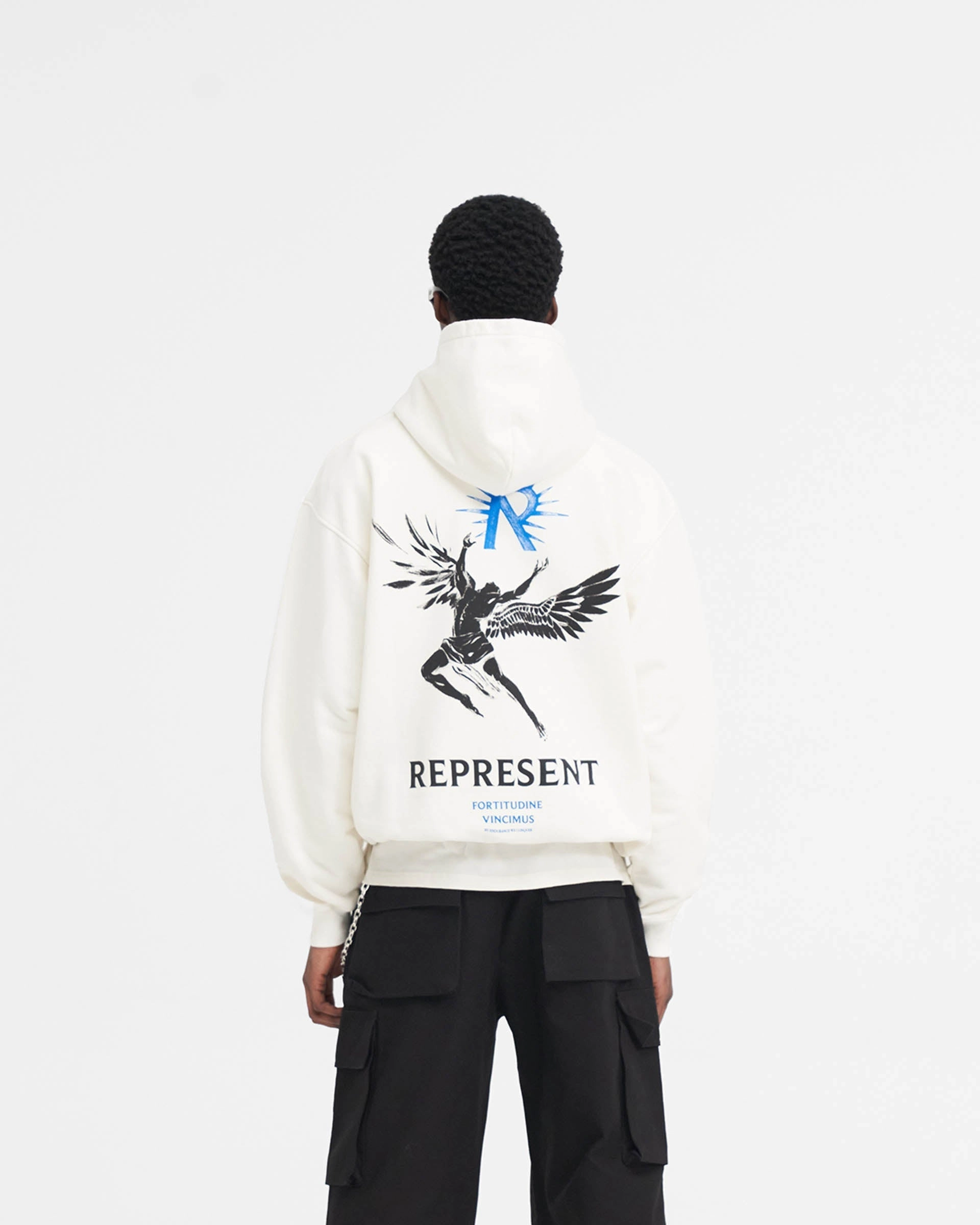 Young Professional Date Night Casual Icarus Hoodie - Flat White