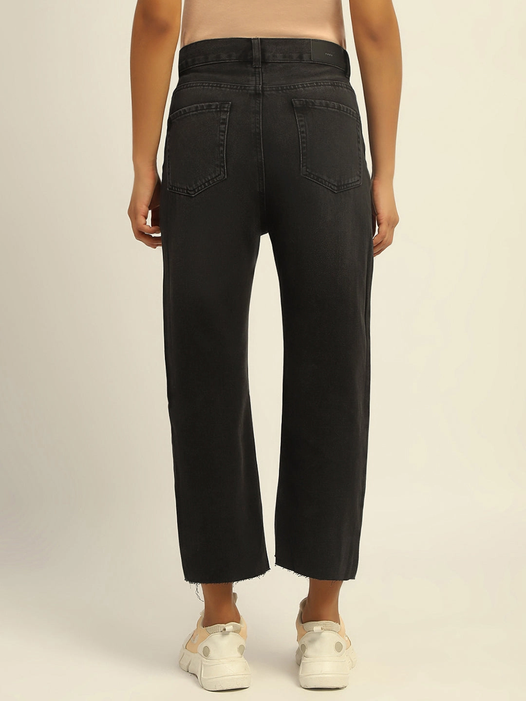 Madame Black Boyfriend Fit Cotton Denim Neutral Fit Piece