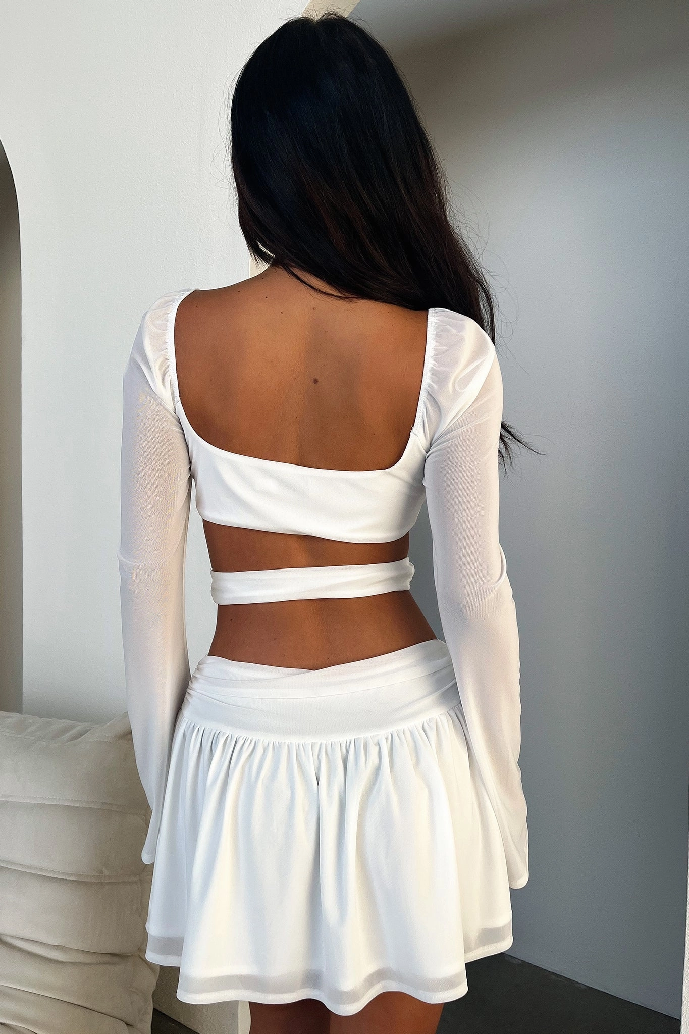 Ileana Dress - White Occasion Wear Sweet Mood