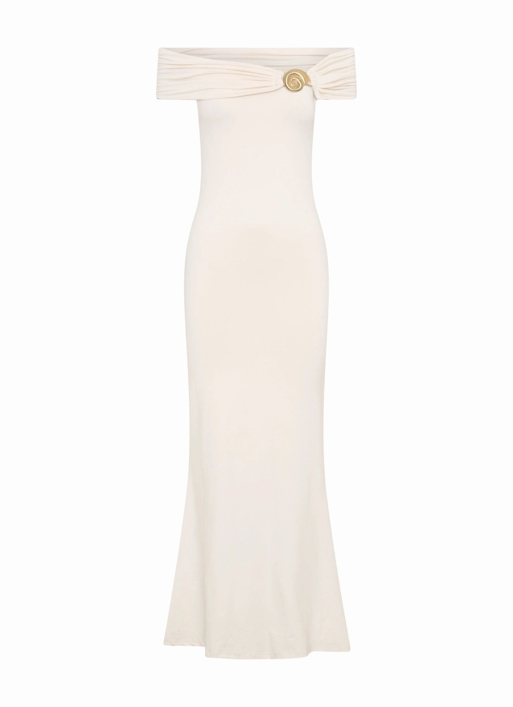 Illusion Maxi Dress - Ivory Effortless Layer Wear Smart Design