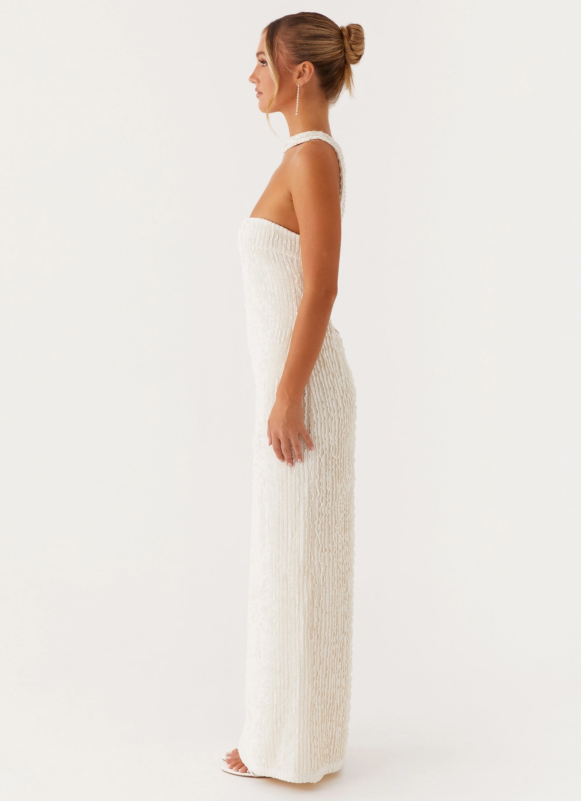 Contemporary Waist Sadie Maxi Dress - Ivory