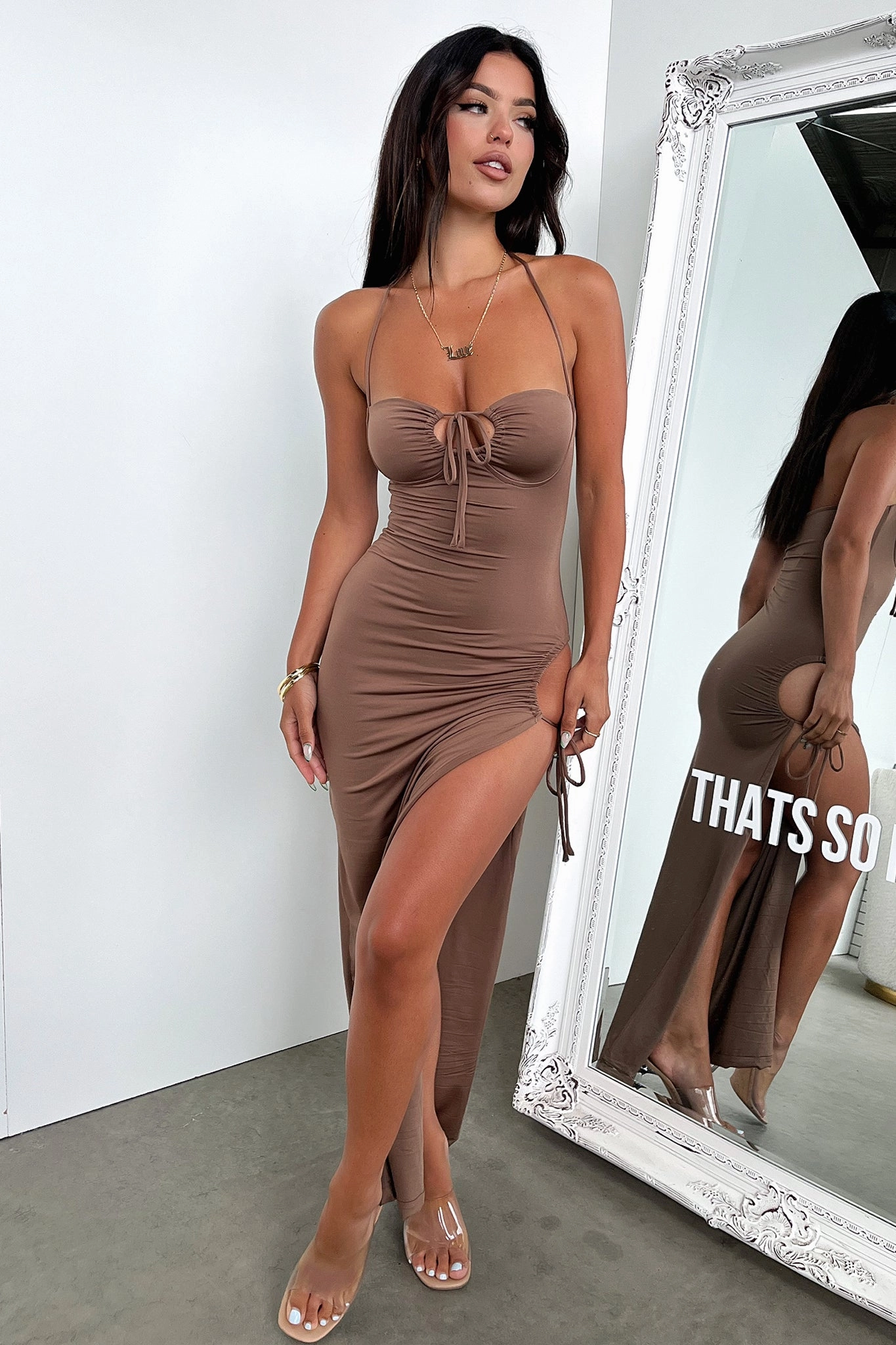 Light Comfort Imana Maxi Dress - Brown