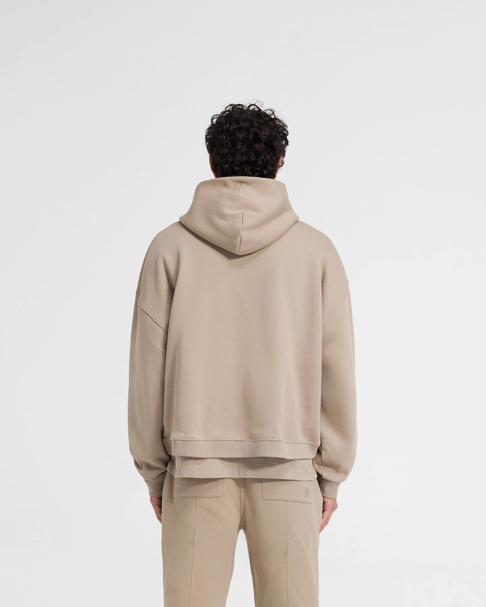 Initial Boxy Hoodie - Dune Anti Static Treatment
