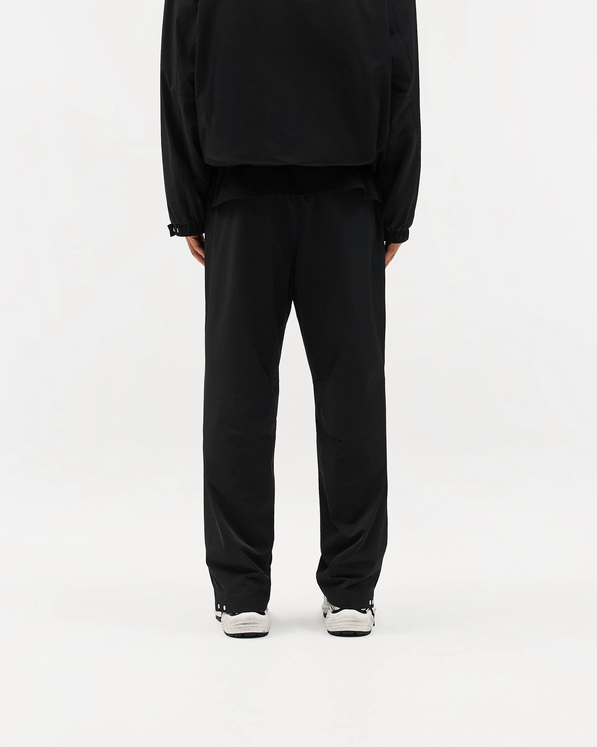 Initial Nylon Track Pant - Black Comfy Style